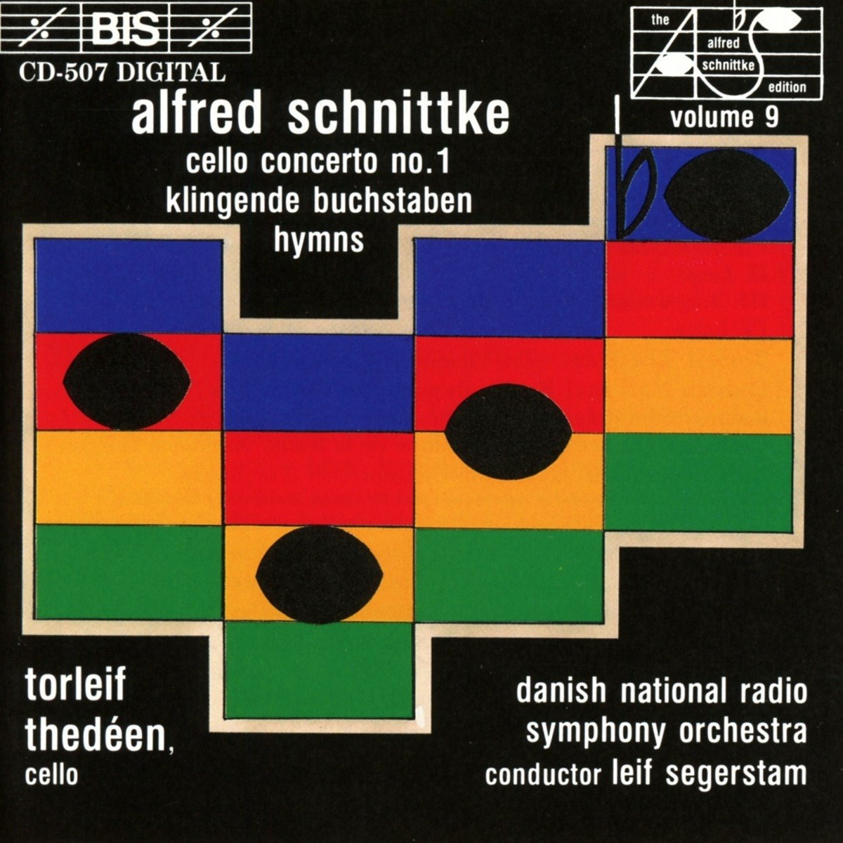 Afbeelding van Torleif Thedéen, Danish National Symphony Orchestra, Leif Segerstam - Schnittke: Concerto No.1/Klingende Buchstaben/Hymns