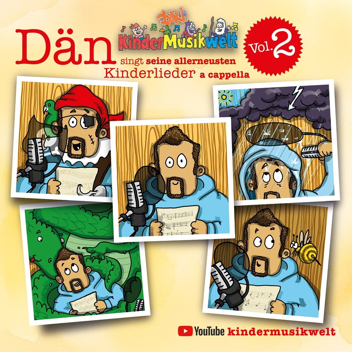 Afbeelding van Dans Kindermusikwelt - Däns Kindermusikwelt Vol. 2: Dän Singt Seine Allerneusten Kinderlieder A Cappella