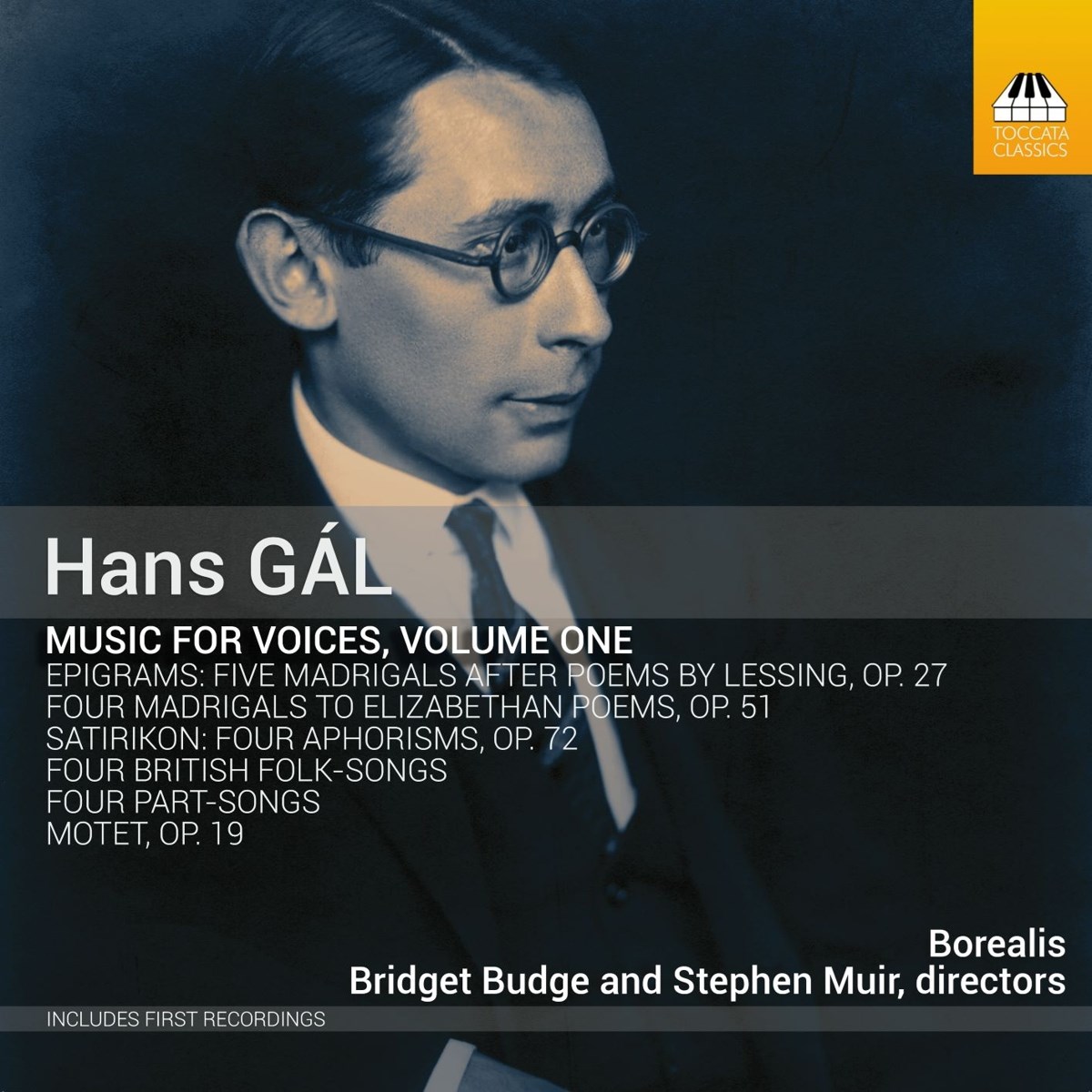 Afbeelding van Bridget Budge, Borealis, Stephen Muir - Hans Gál: Music For Voices, Volume One