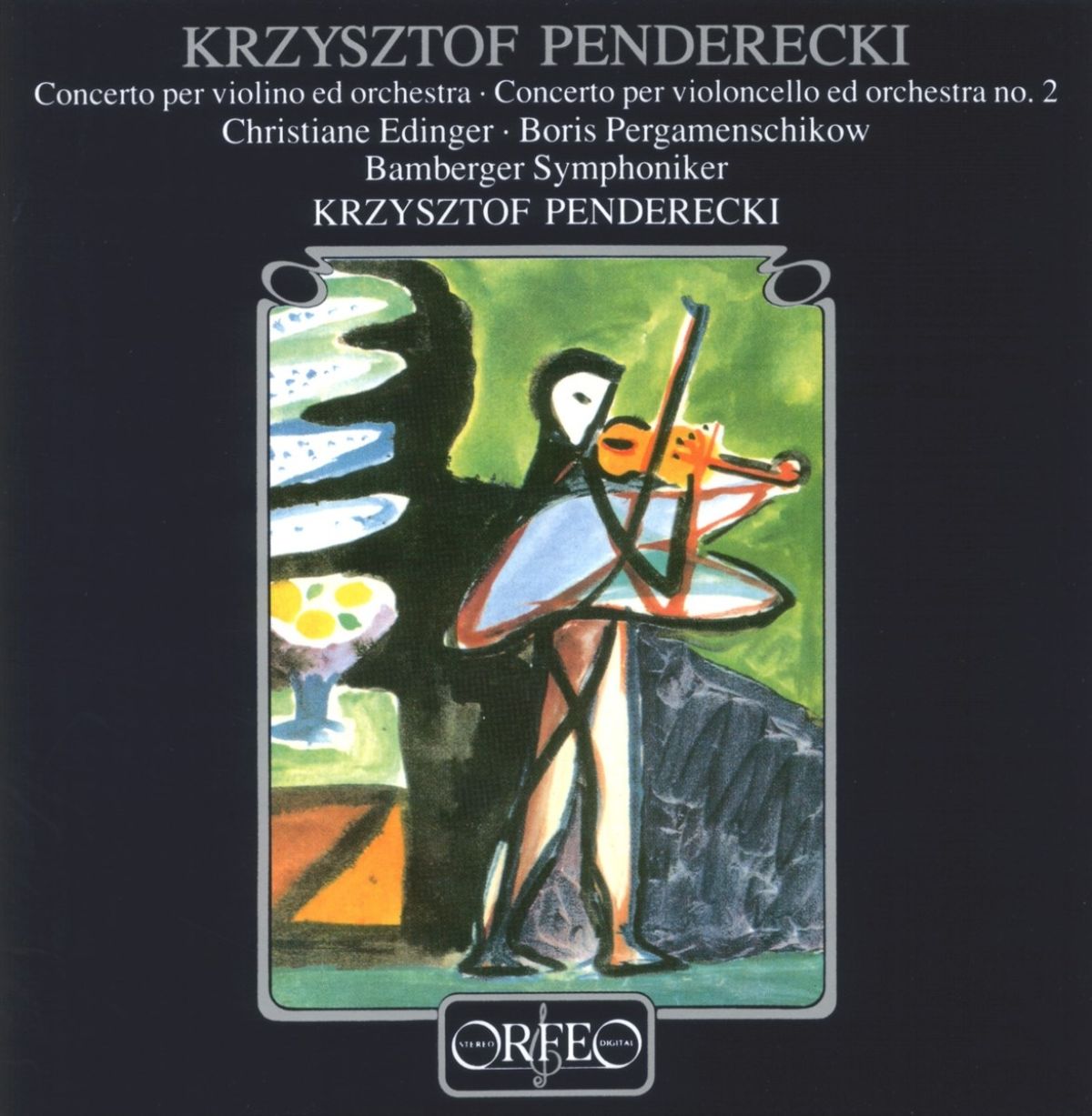 Afbeelding van Christiane Edinger, Boris Pergamenschikow, Bamberger Symphoniker - Penderecki: Konzert Für Violine & Orchester No.2