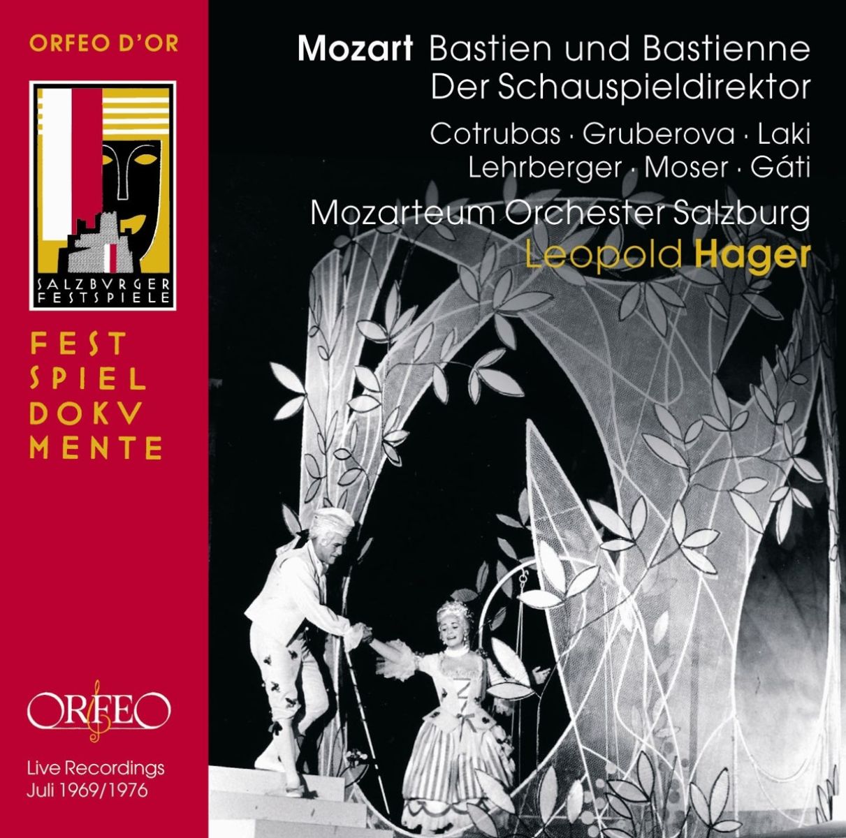 Afbeelding van Mozarteum Orchester Salzburg, Leopold Hager - Mozart: Bastien Und Bastienne, Der Schauspieldirektor