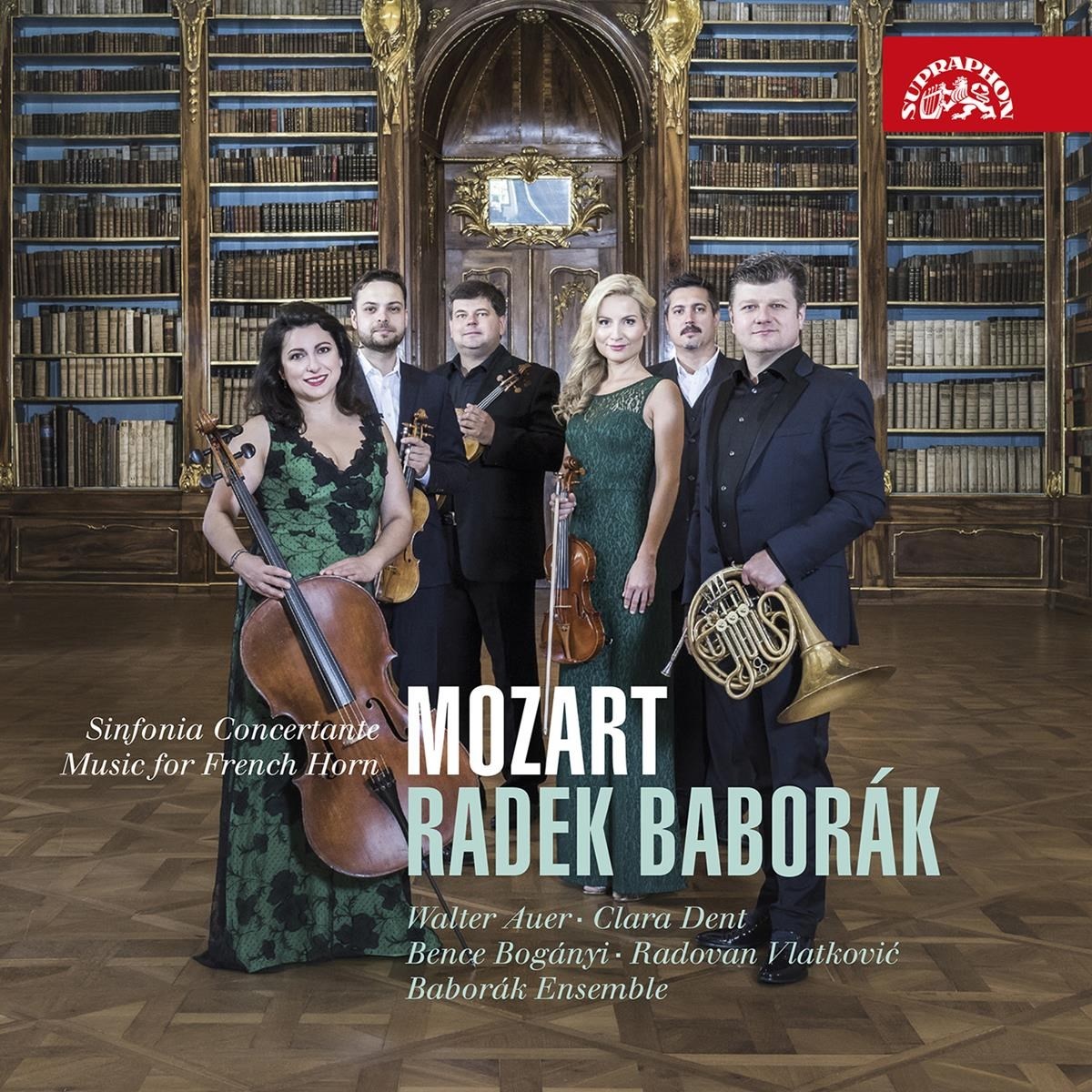 Afbeelding van Radek Baborák, Walter Auer, Clara Dent, Bence Boganyi, Radovan Vlatkovic, Baborák Ensemble - Mozart: Sinfonia Concertante | Music For French Horn