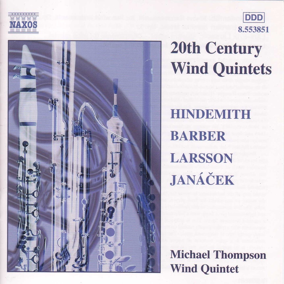 Afbeelding van Michael Thompson Wind Quintet - 20th Century Wind Quintets