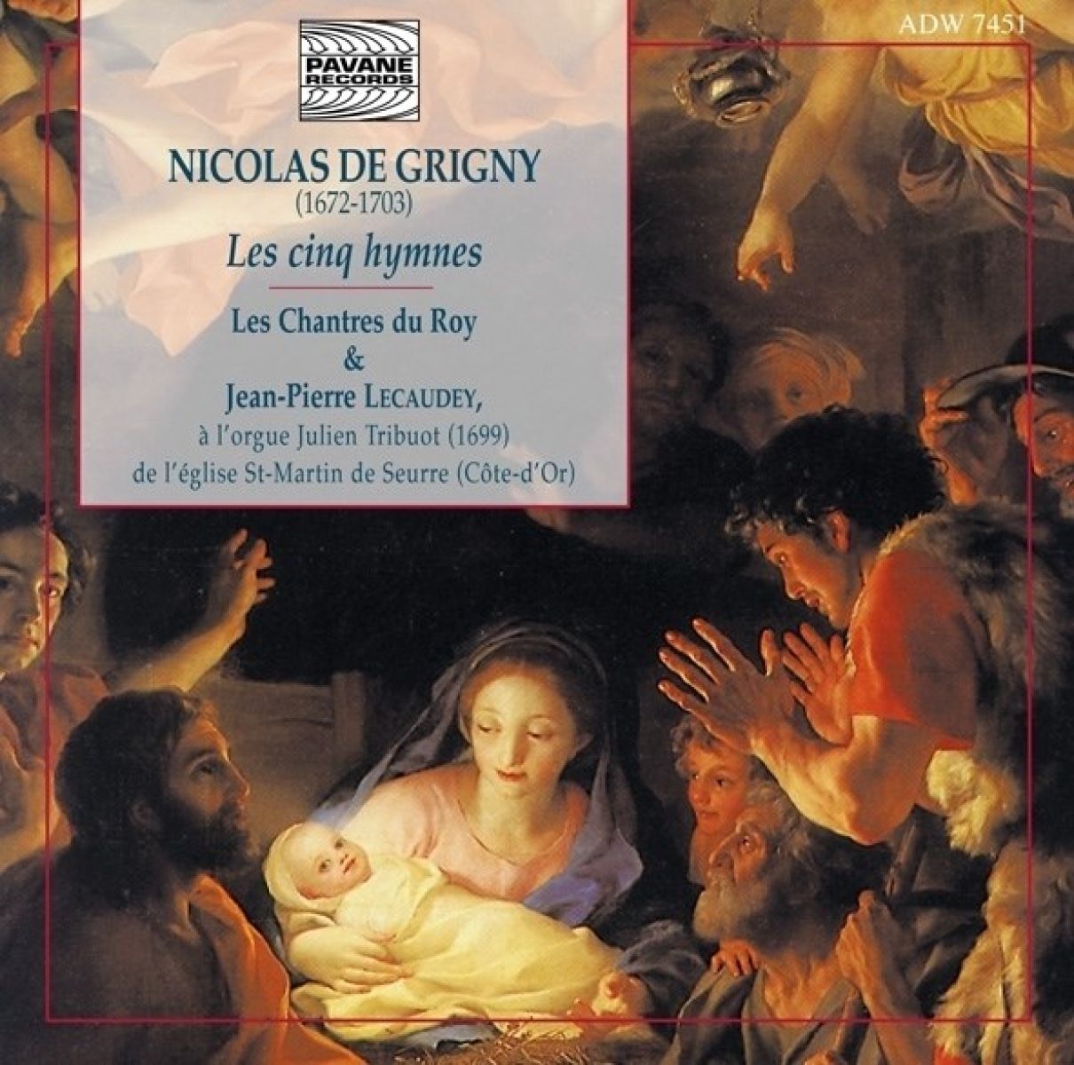Afbeelding van Jean-Pierre Lecaudey & Les Chantres de Roy - De Grigny: Les Cing Hymnes