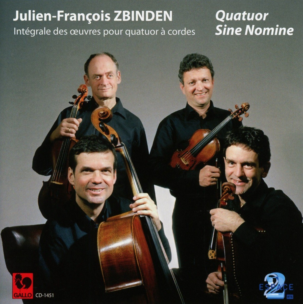 Afbeelding van Quatuor Sine Nomine - Julien-François Zbinden: Integrale