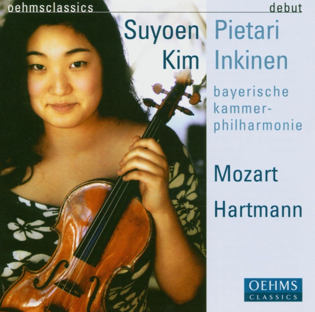 Afbeelding van Kim Suyoen , Bayerische Kammerphilharmonie, Pietari Inkinen - Hartmann: Violin Concerto In D Kv 218 | Symphony No.8