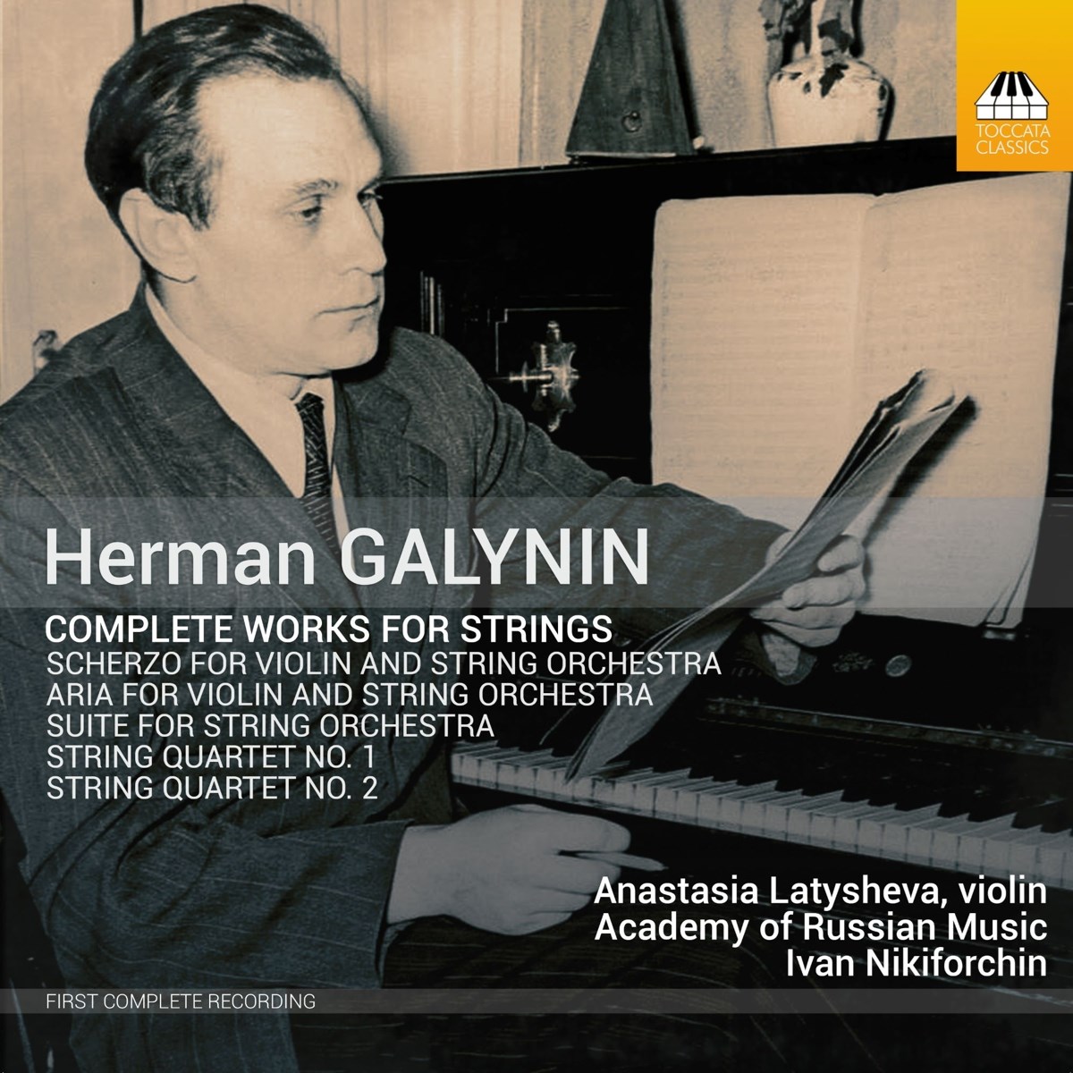 Afbeelding van Anastasia Latysheva & Academy Of Russian Music - Herman Galynin: Complete works For strings