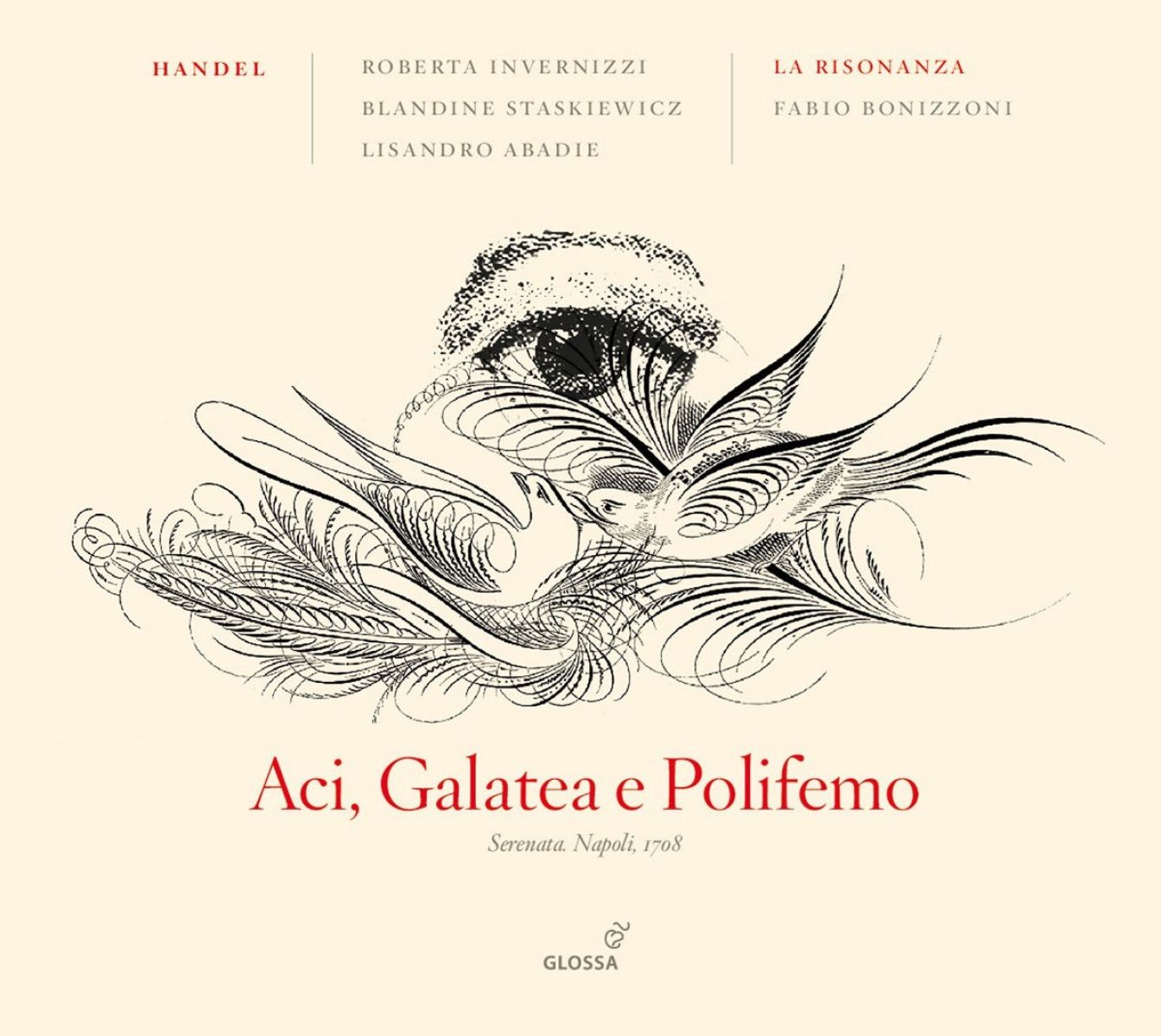 Afbeelding van Roberta Invernizzi, Blandine Staskiewicz, Lisandro Abadie, La Risonanza, Fabio Bonizzoni - Händel: Aci, Galatea E Polifemo