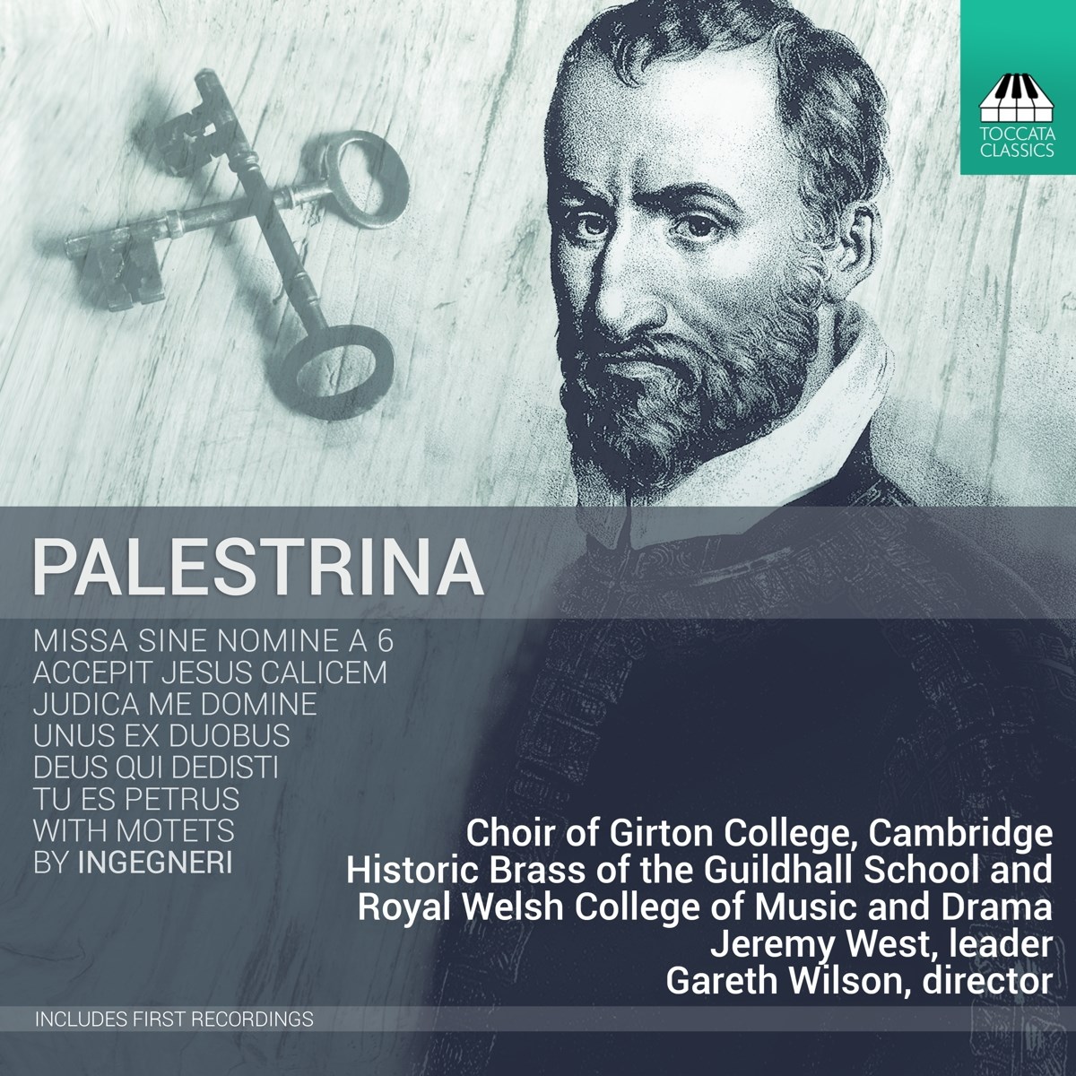 Afbeelding van Historic Brass of The Guildhall School and Royal Welsh College of Music and Drama, Jeremy West, Gareth Wilson - Palestrina: Missa Sine Nomine A6