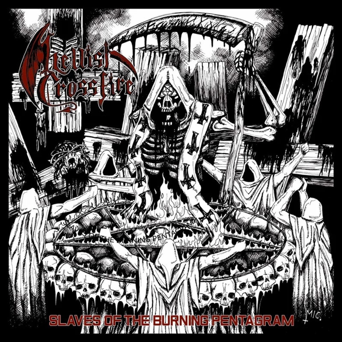 Afbeelding van Hellish Crossfire - Slaves Of The Burning Pentagram