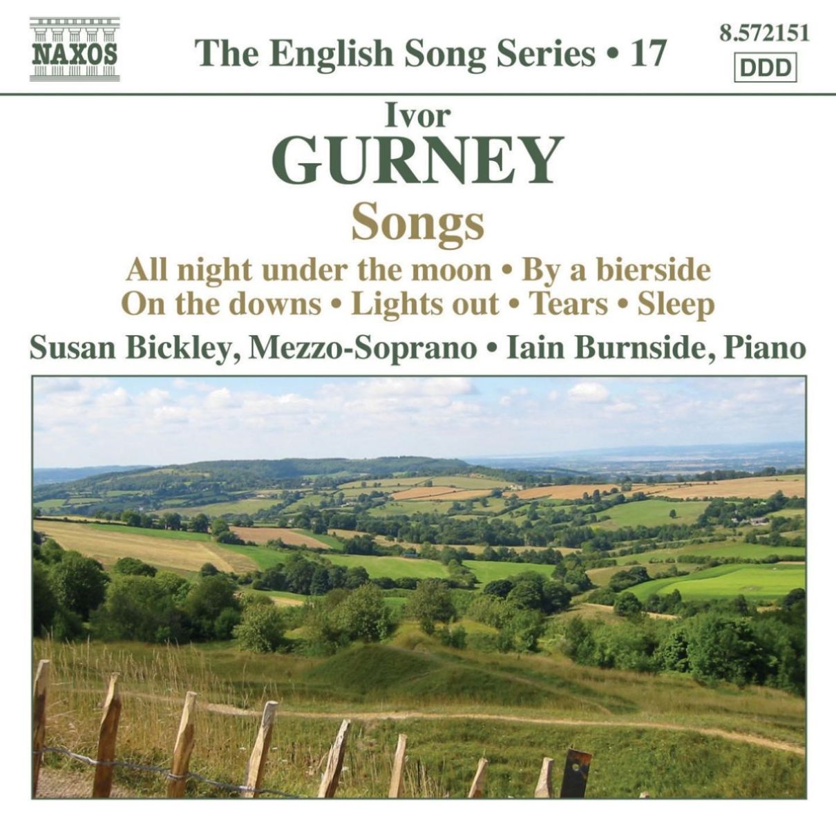 Afbeelding van Susan Bickley & Iain Burnside - Gurney: Songs