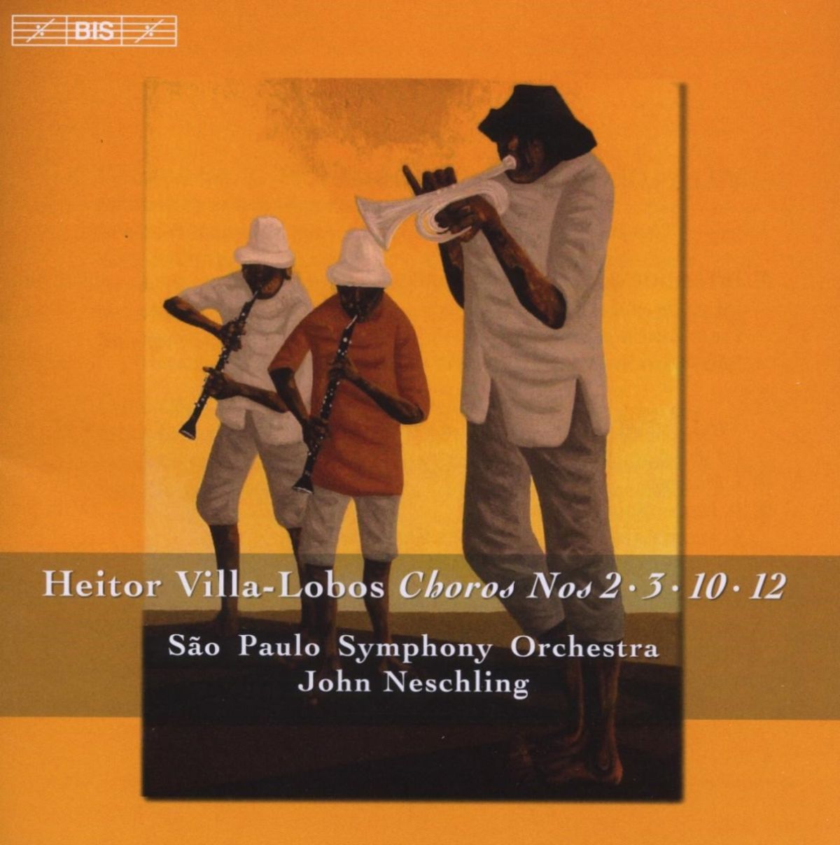 Afbeelding van São Paulo Symphony Orchestra, John Neschling - Villa-Lobos: Choros Nos. 2, 3, 10, 12