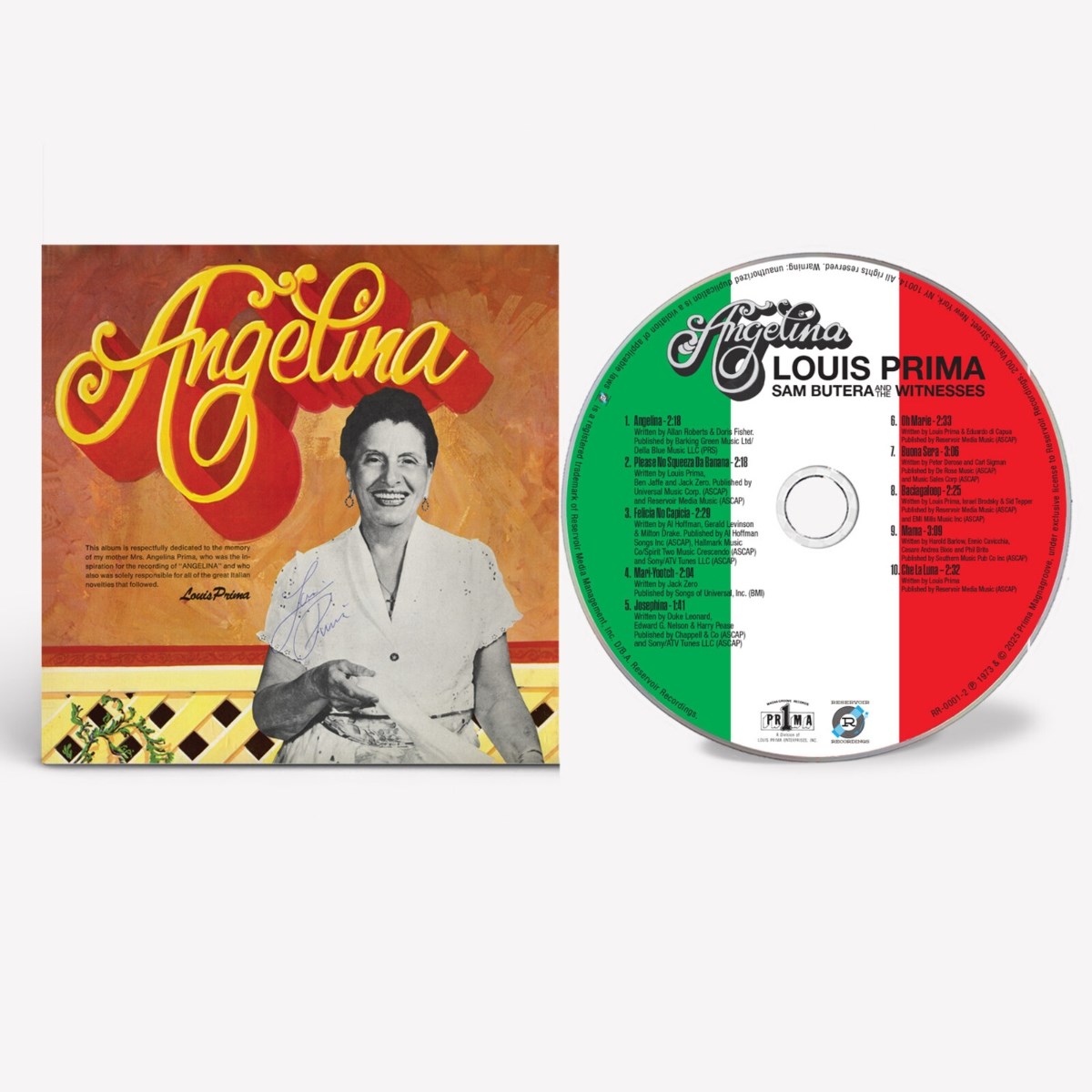 Afbeelding van Louis Prima With Sam Butera & The Witnesses - Angelina