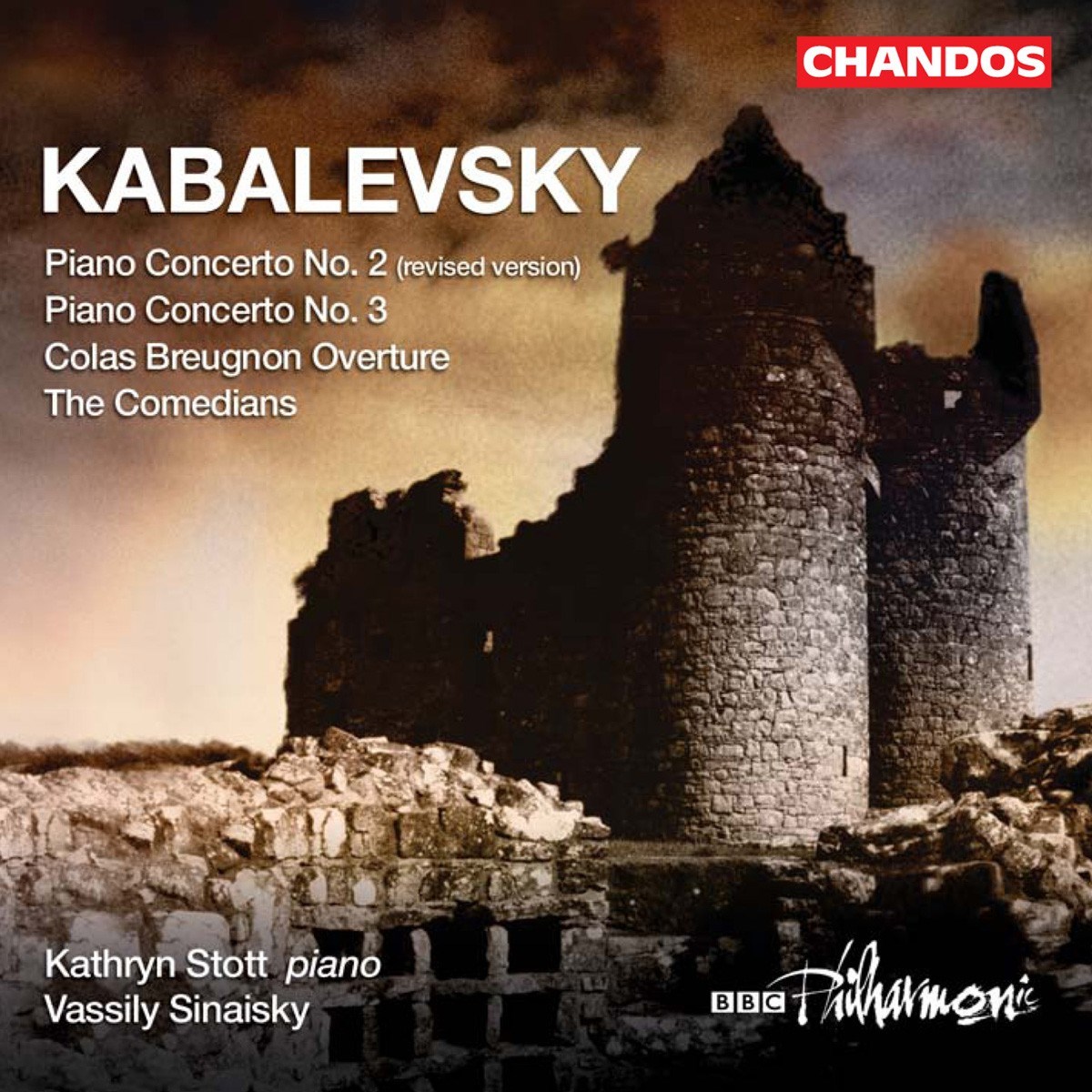 Afbeelding van BBC Philharmonic, Vassily Sinaisky - Kabalevsky: Piano Concerto Nos. 2 & 3 | The Comedians | Colas Breugnon Overture