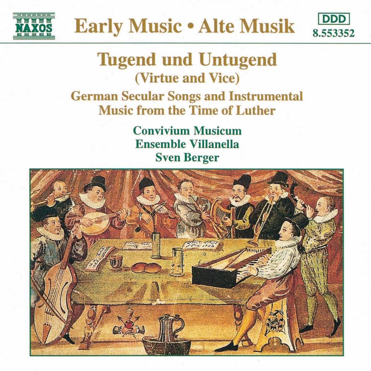 Afbeelding van Convivium Musicum, Ensemble Vilanella - Tugend Und Untugend (Virtue And Vice)