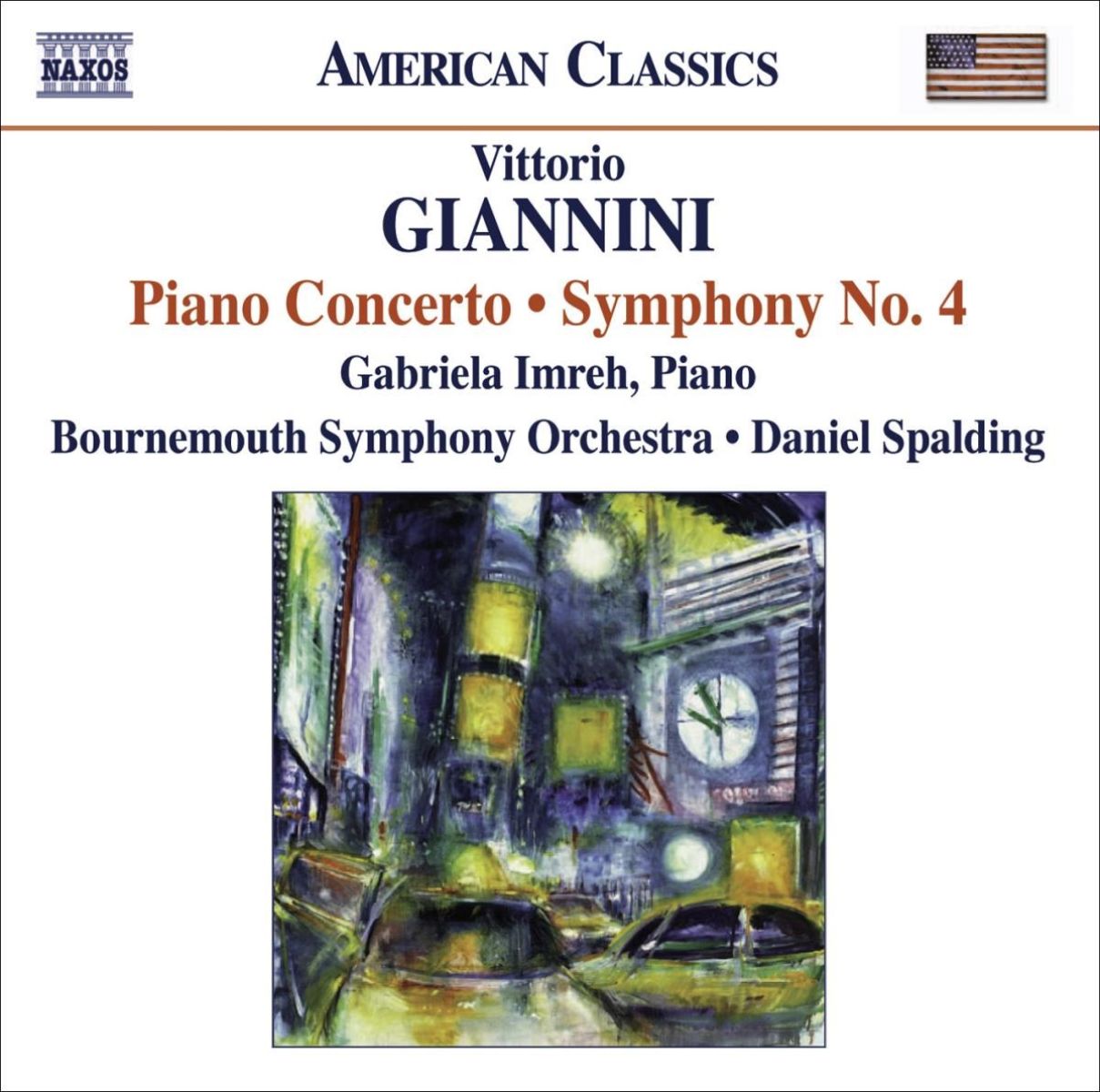 Afbeelding van Gabriela Imreh, Bournemouth Symphony Orchestra, Daniel Spalding - Giannini: Piano Concerto/Symphony No.4