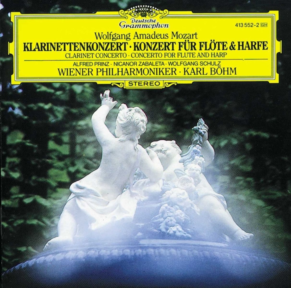 Afbeelding van Alfred Prinz, Wolfgang Schulz, Nicanor Zabaleta - Mozart: Clarinet Concerto K.622 | Flute & Harp Concerto