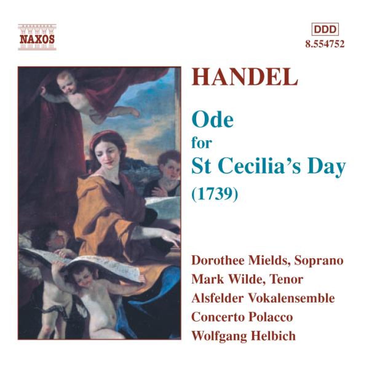 Dorothee Mields, Mark Wilde, Alsfelder Vokalensemble, Concerti Polacco - Händel: Ode For St.Cecilia's Day