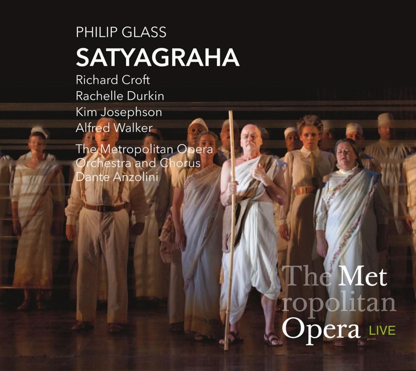 Afbeelding van The Metropolitan Opera House Orchestra, The Metropolitan Opera Chorus, Dante Anzolini - Glass: Satyargaha