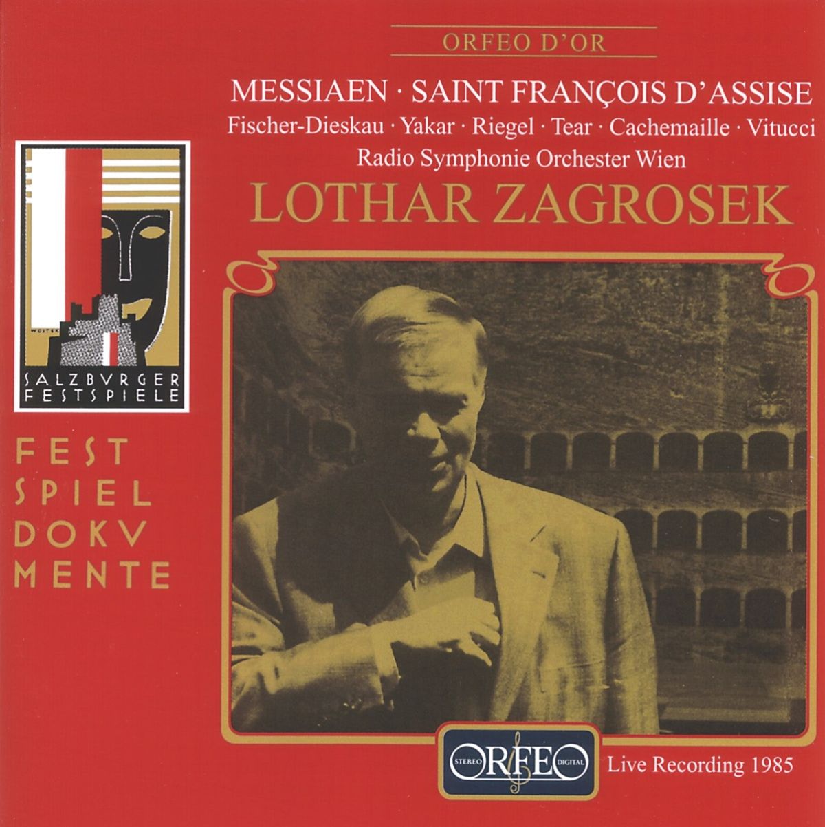 Afbeelding van Dietrich Fischer-Dieskau, Radio Symphonie Orchester Wien, Lothar Zagrosek - Messiaen: Saint François D'Assise