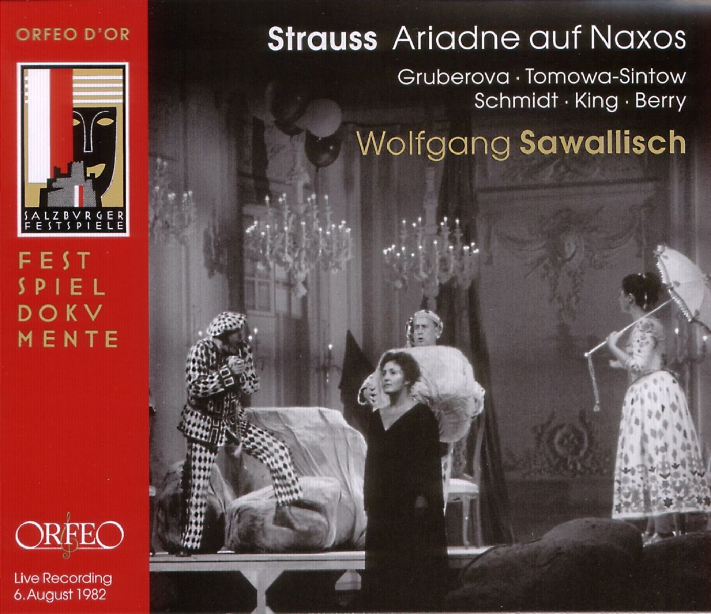 Afbeelding van Wiener Philharmoniker, Trudeliese Schmidt, James King, Walter Berry, Wolfgang Sawallisch - Strauss: Ariadne Auf Naxos