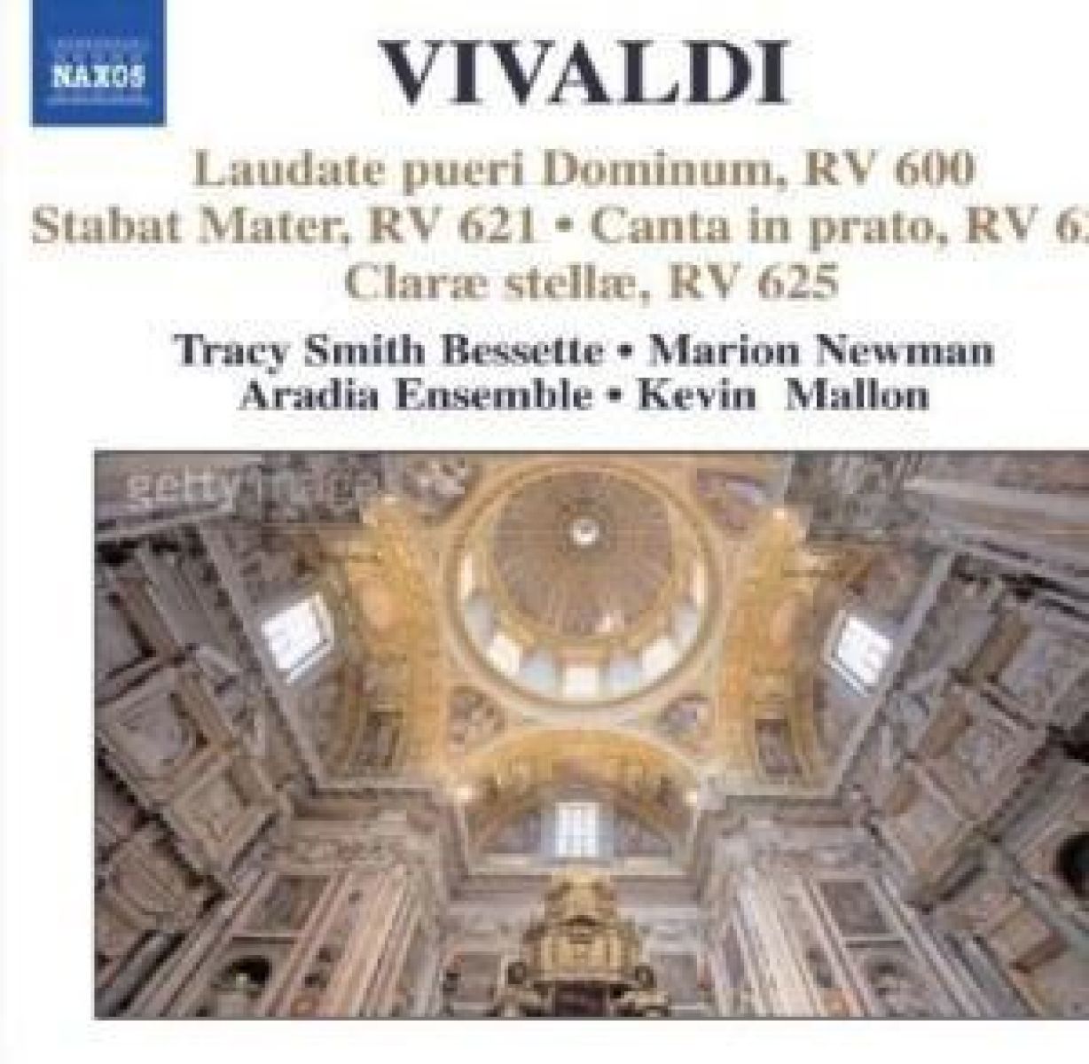 Afbeelding van Tracy Smith Bessette, Marion Newman, Aradia Ensemble, Kevin Mallon - Vivaldi: Laudate Pueri Dominum | Stabat Mater | Canta In Prato