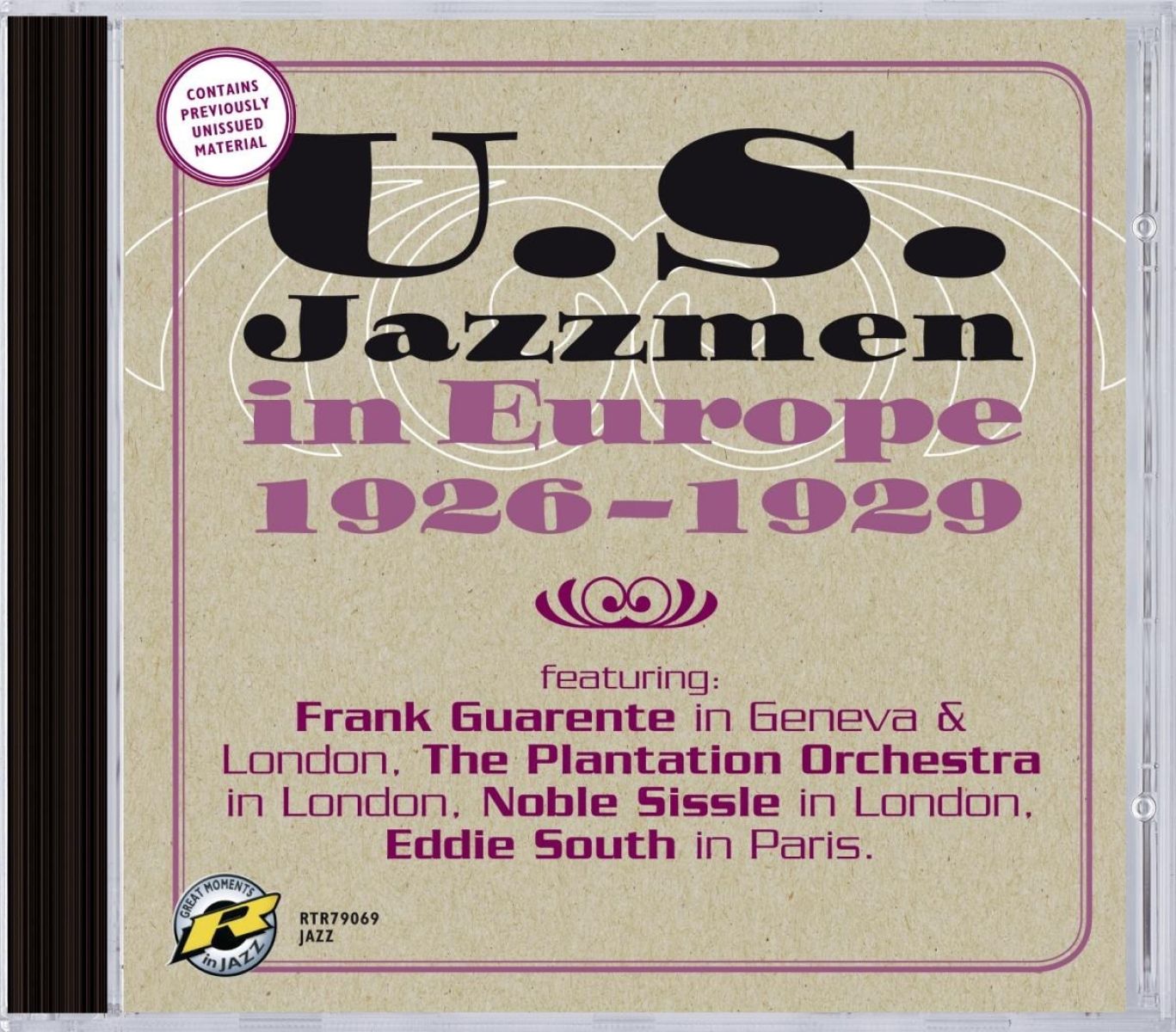 Afbeelding van Frank Guarente, The Plantation Orchestra, Noble Sissle, Eddie South - Us Jazzmen In Europe 1926-1929