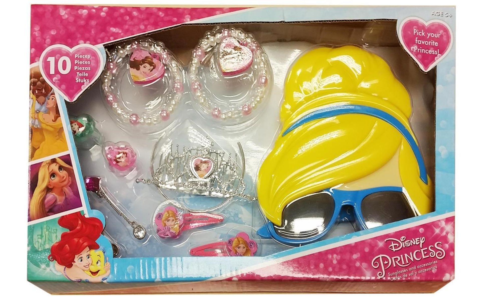Afbeelding van Princess - Sieradenset 10 delig In geschenkverpakking (41 x 21 cm)