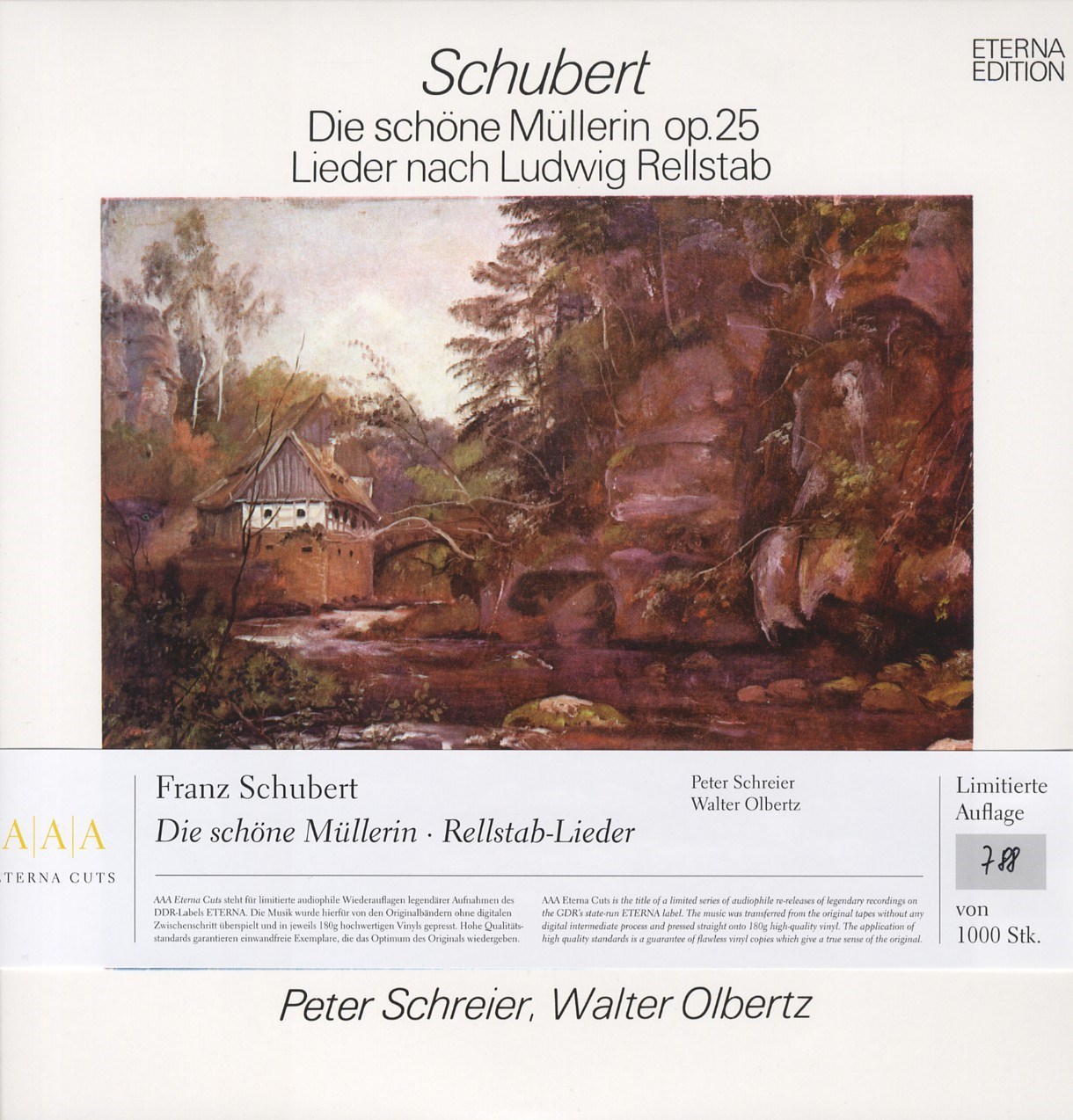 Afbeelding van Peter Schreier & Walter Olbertz - Schubert: Die Schöne Müllerin, Op. 25