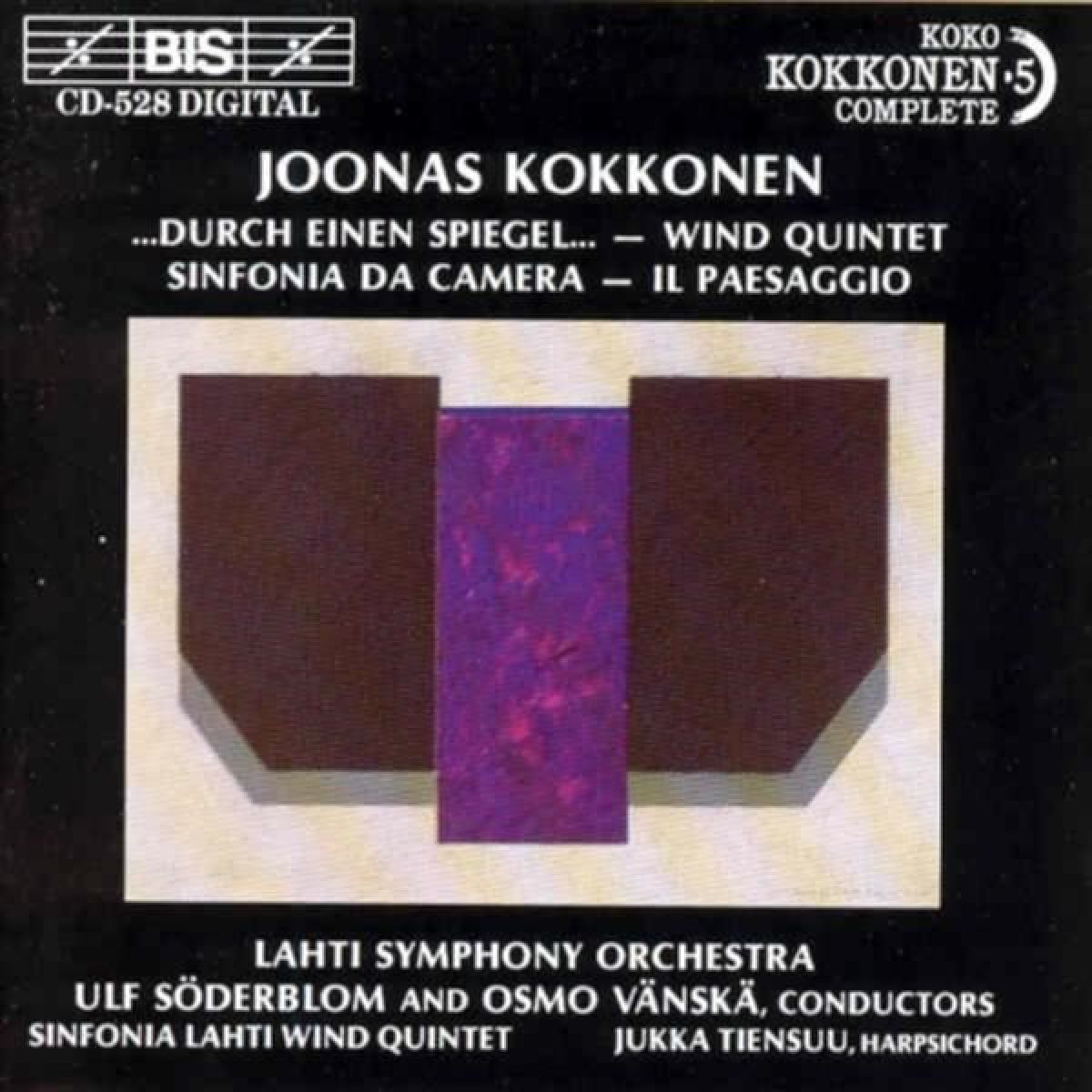Afbeelding van Lahti Symphony Orchestra, Osmo Vänskä - Kokkonen: Durch Einen Spiegel/Wind Quintet