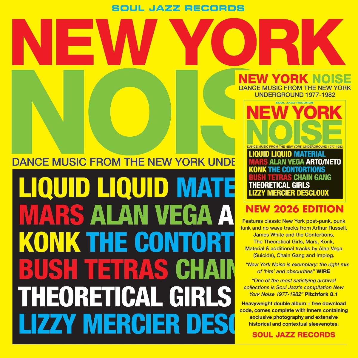 Afbeelding van Soul Jazz Records Presents - New York Noise Dance Music From The New York Underground 1977-1982
