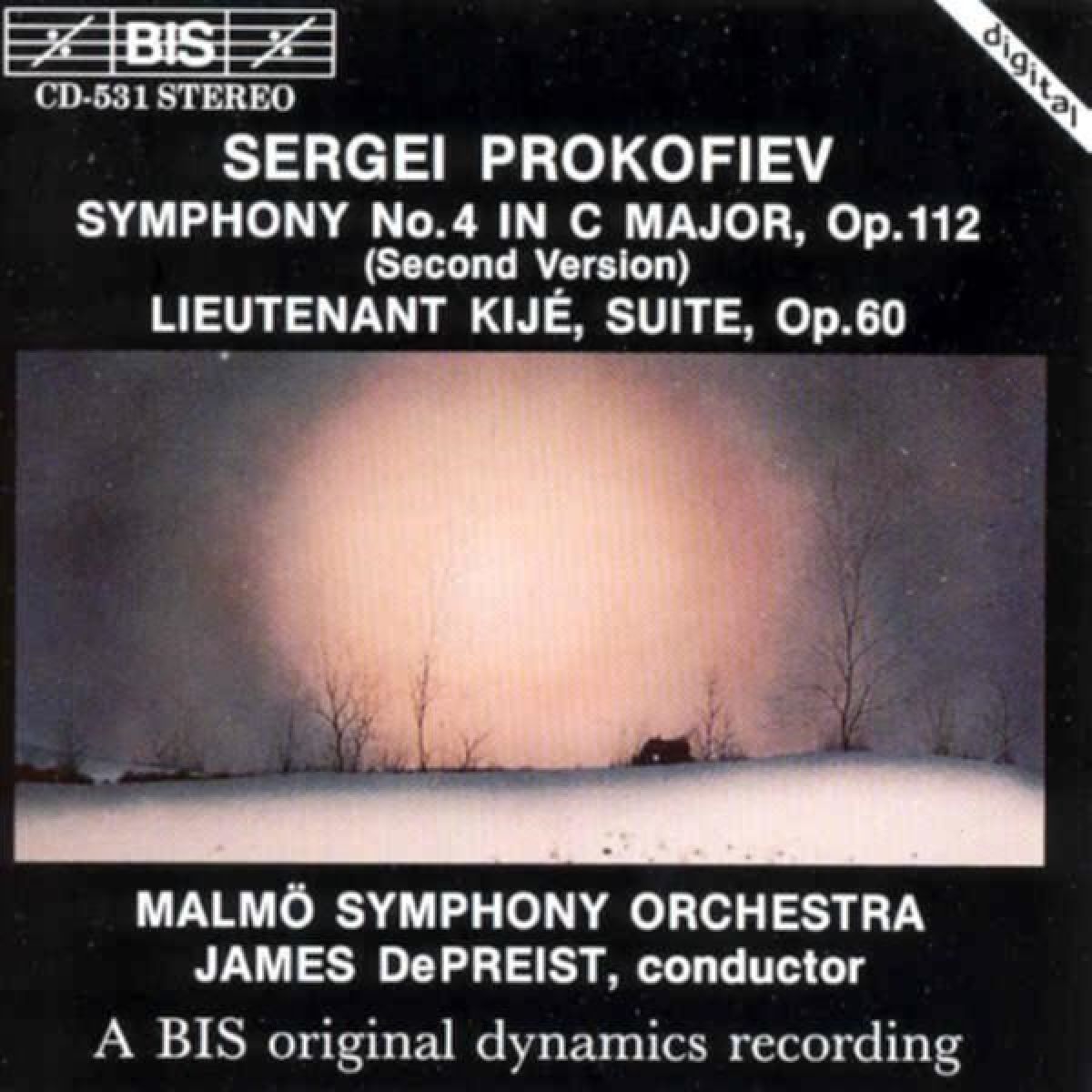 Afbeelding van Malmö Symphony Orchestra, James DePreist - Prokofiev: Symphony No.4 | Lieutenant Kijé Suite