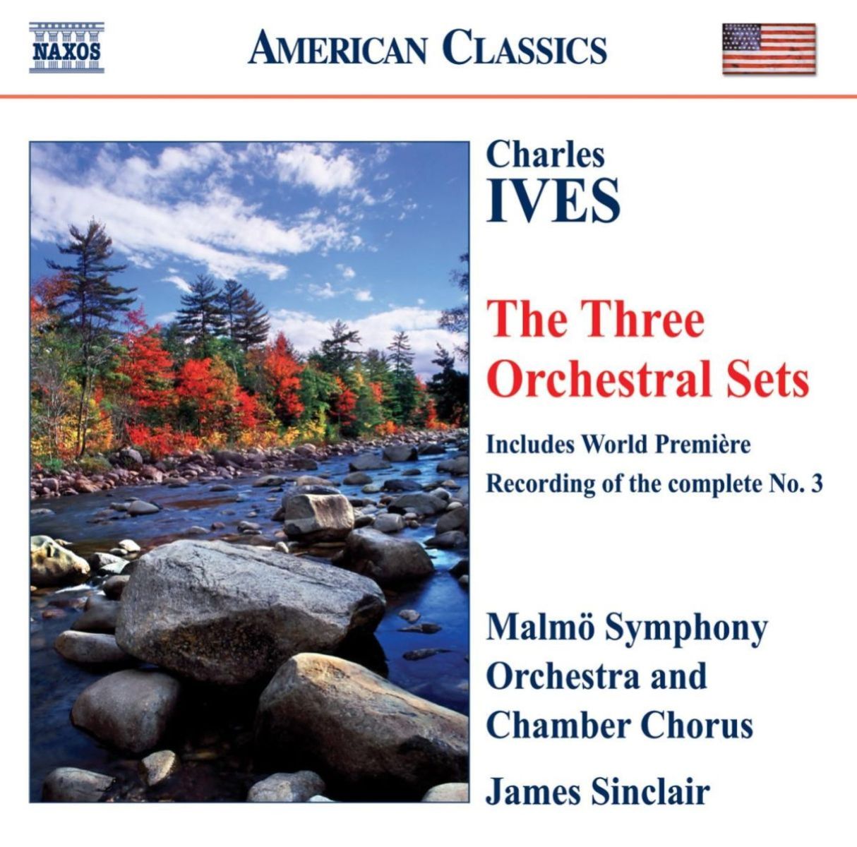 Afbeelding van Malmö Symphony Orchestra, James Sinclair - Charles Ives: The Three Orchestral Sets