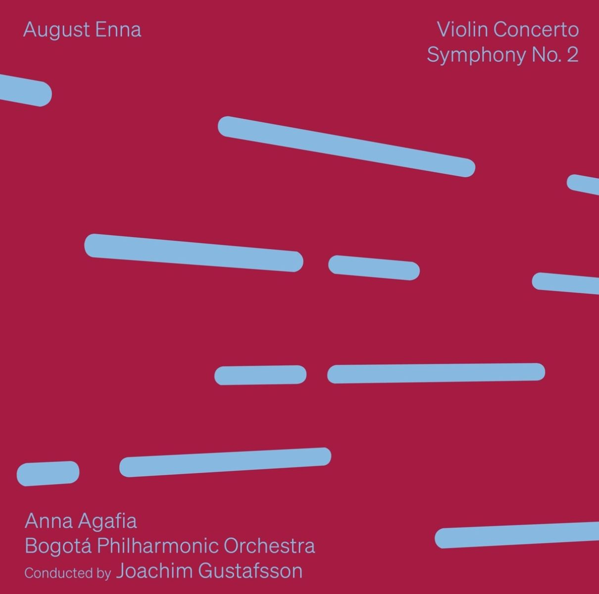 Afbeelding van Anna Agafia, Bogota Philharmonic Orchestra, Joachim Gustafsson - Enna: Violin Concerto | Symphony No. 2