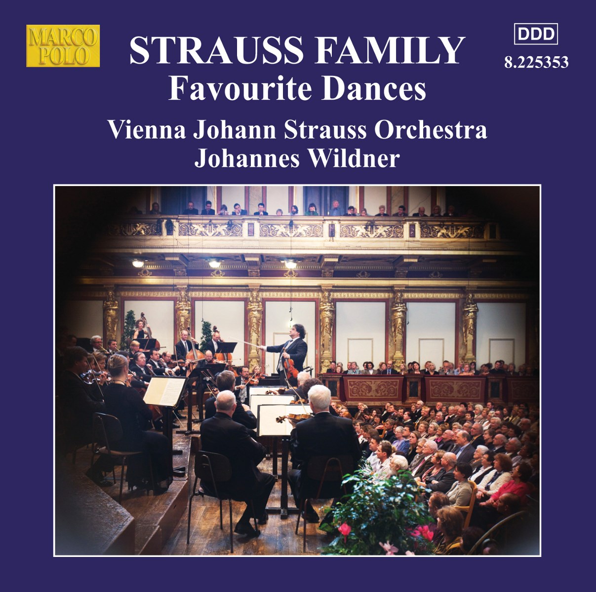 Afbeelding van Vienna Johann Straus Orchestra, Johann Wildner - Strauss Family, Favourite Dances