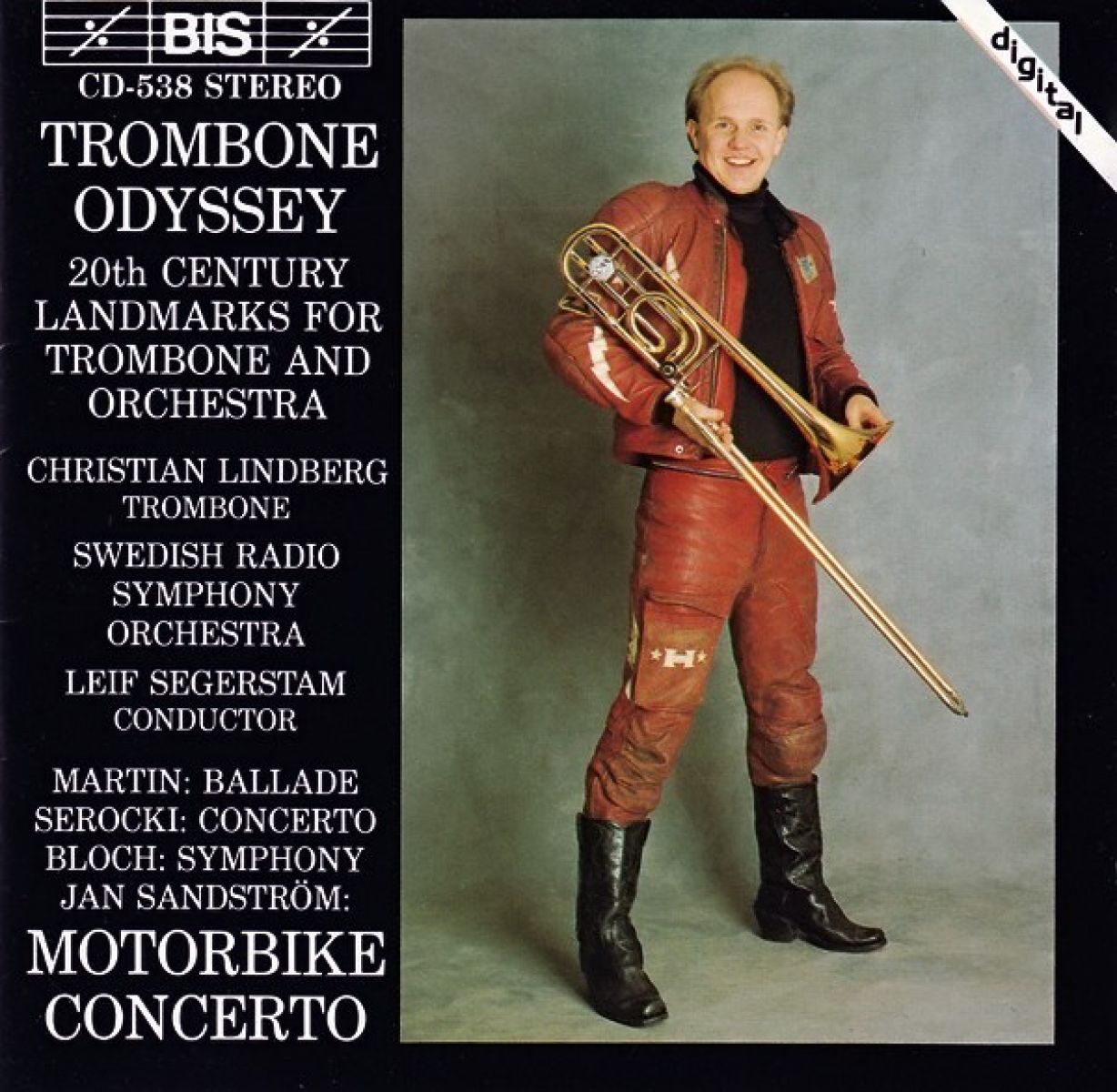 Afbeelding van Christian Lindberg, Swedish Radio Symphony Orchestra - Trombone Odyssey/Motorbike Concerto