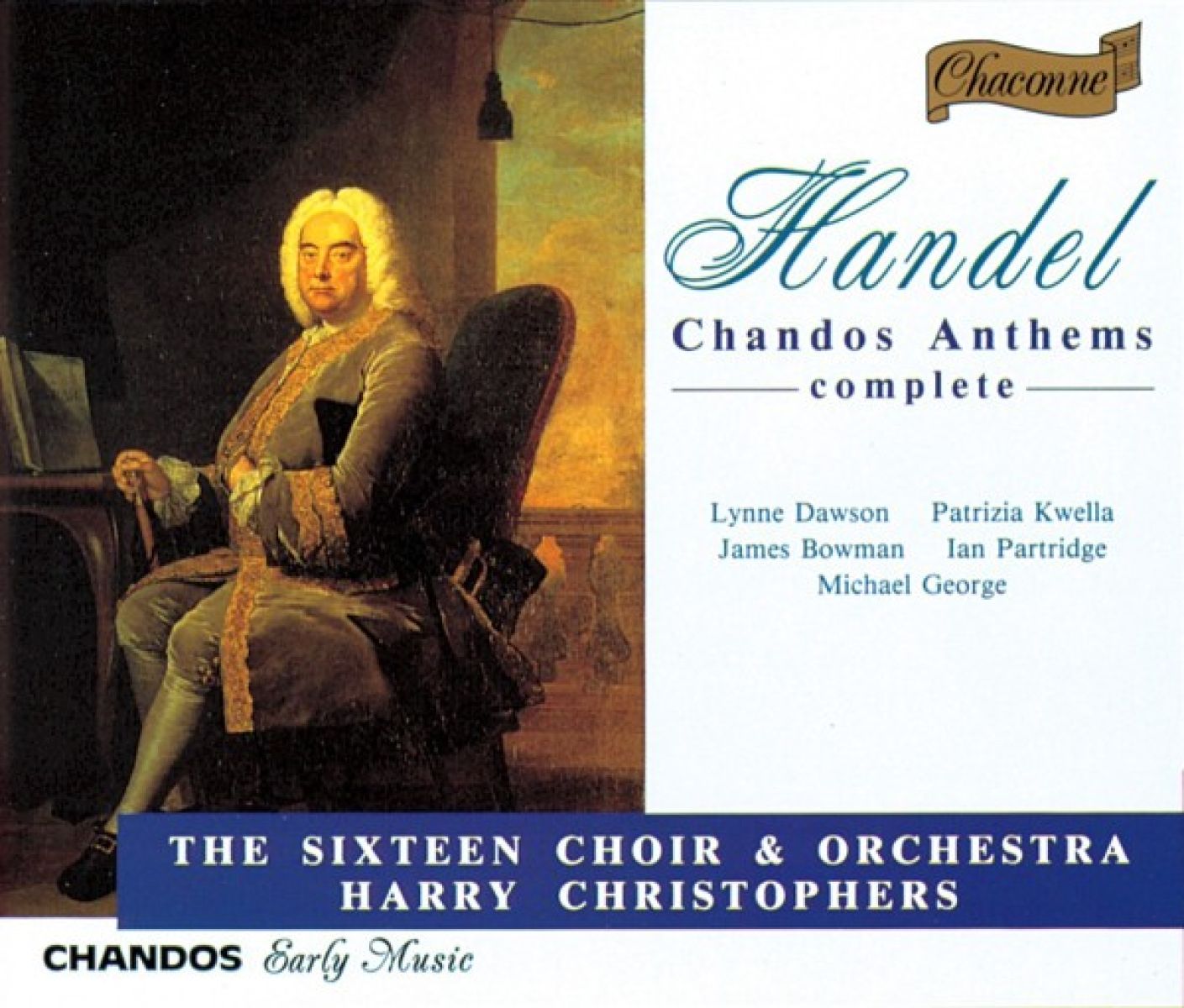 Afbeelding van Lynne Dawson, Patrizia Kwella, The Sixteen - Handel: Chandos Anthems Box Set