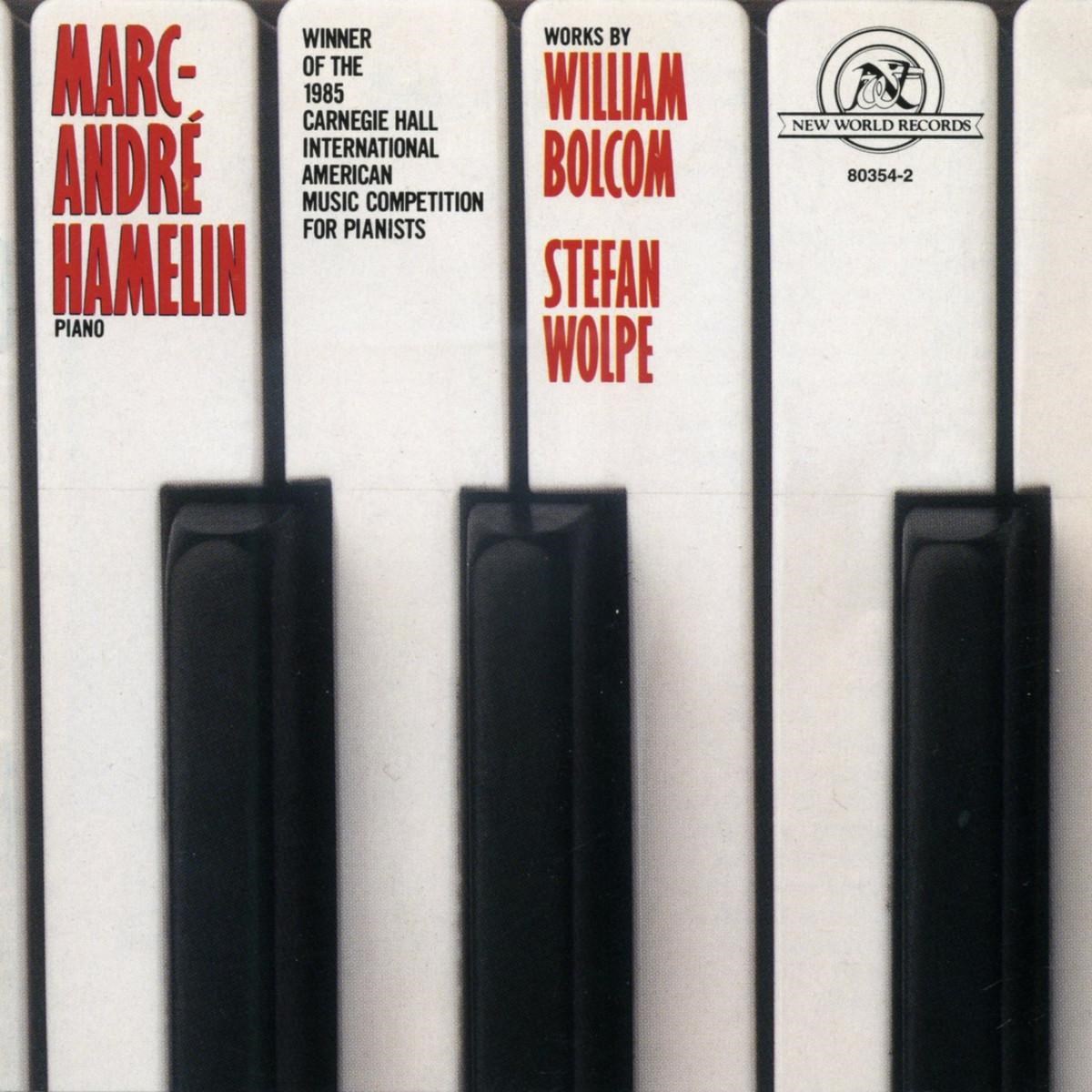 Afbeelding van Marc-André Hamelin - Works By William Bolcom, Stefan Wolpe