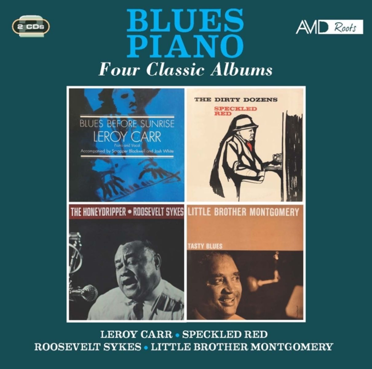 Afbeelding van Leroy Carr, Speckled Red, Roosevelt Sykes & Little Brother Montgomery - Blues Piano: Four Classic Albums