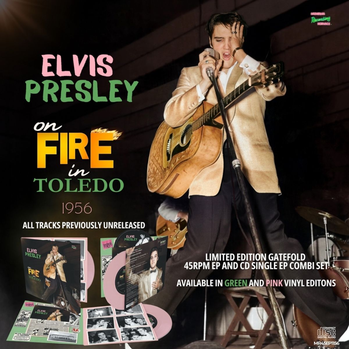 Afbeelding van Elvis Presley On Fire In Toledo - 1956