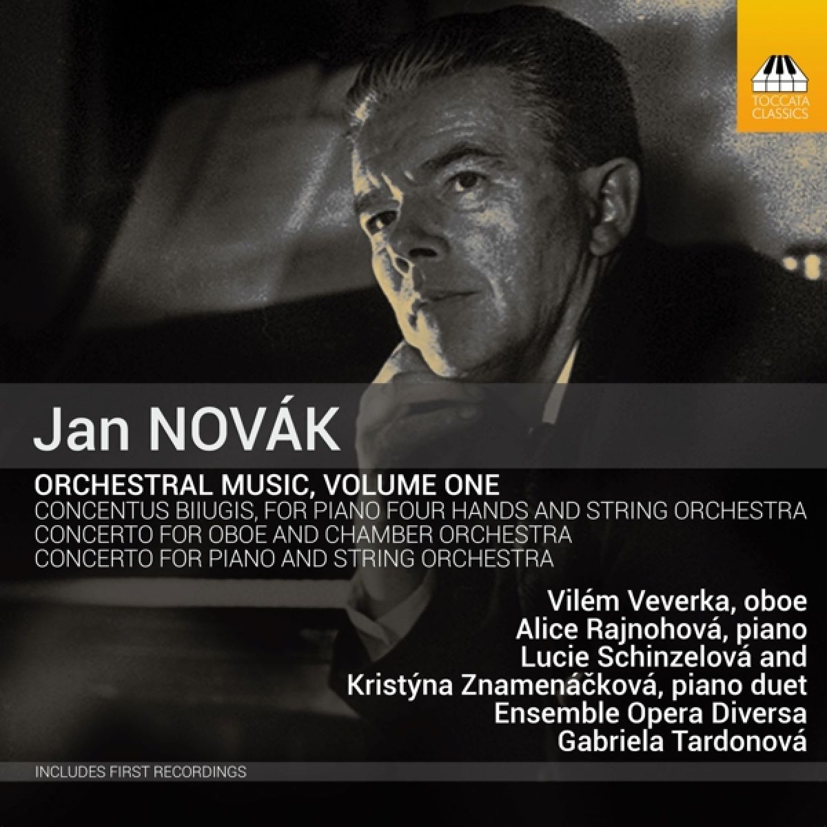 Afbeelding van Vilém Veverka, Alice Rajnohová, Ensemble Opera Diversa, Gabriela Tardonová - Novák: Orchestral Music, Volume One