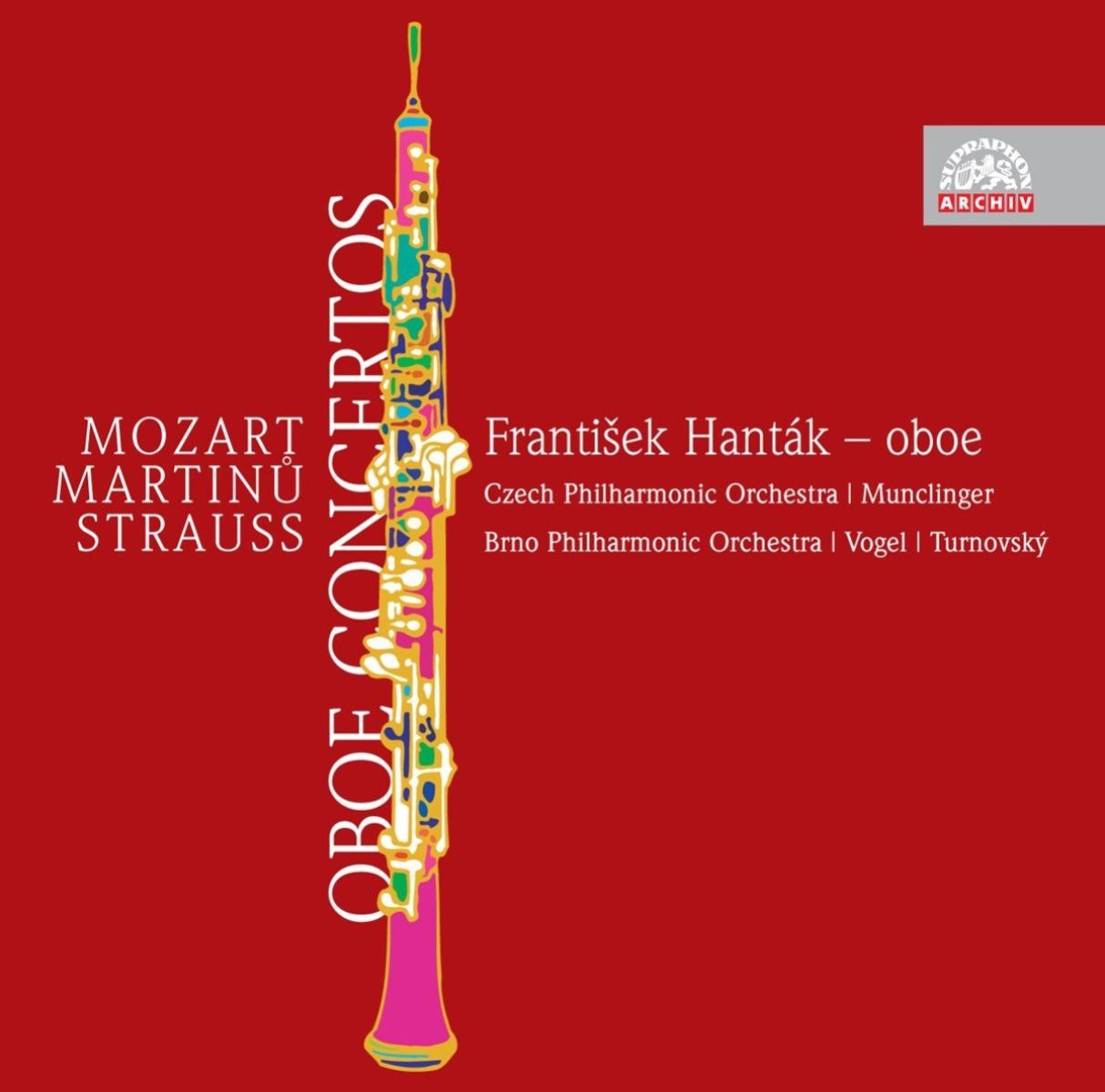 Afbeelding van František Hanták - Mozart, Martin? & Strauss: Oboe Concertos