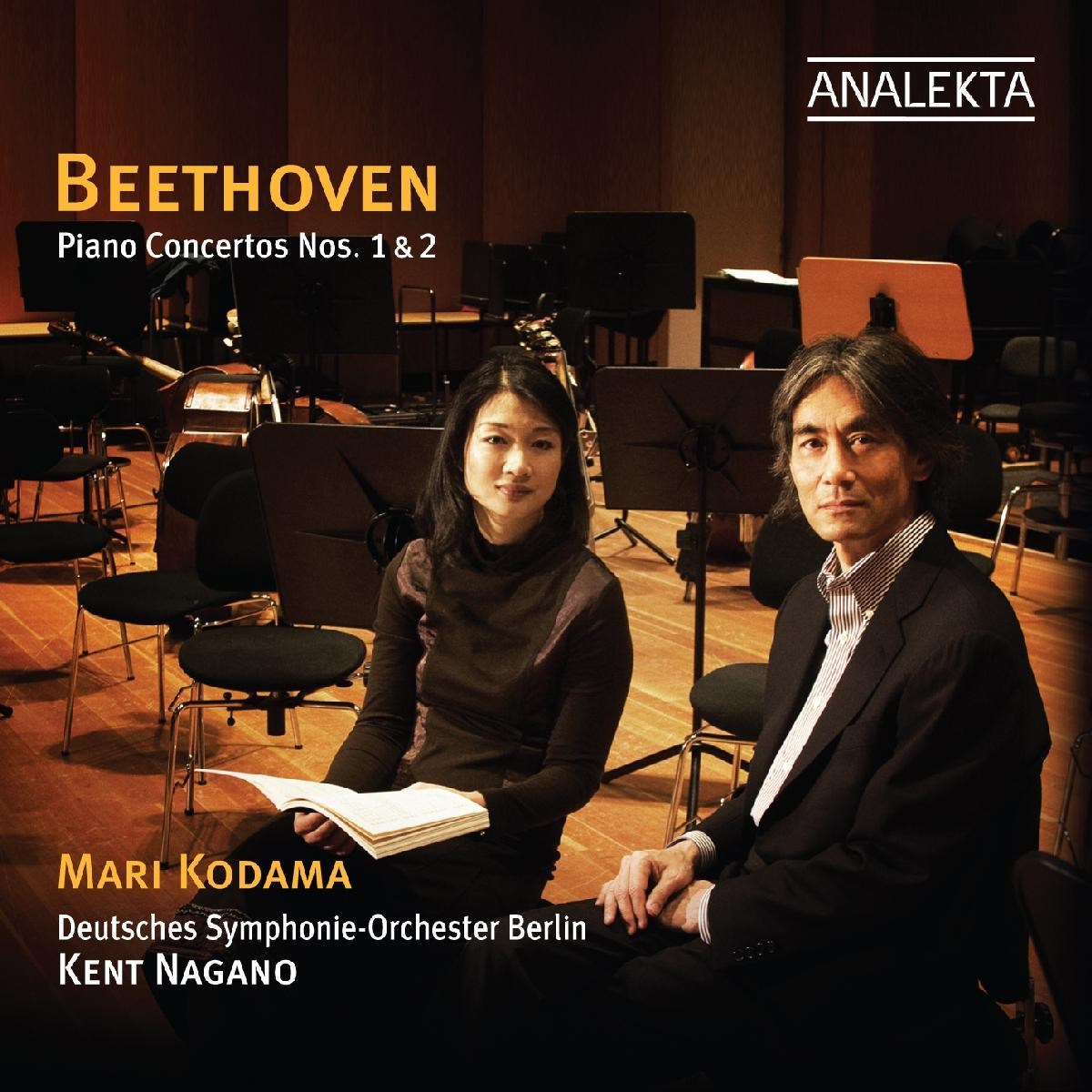 Afbeelding van Mari Kodama, Deutsches Symphonie-Orchester Berlin, Kent Nagano - Beethoven: Piano Concertos Nos.1 & 2