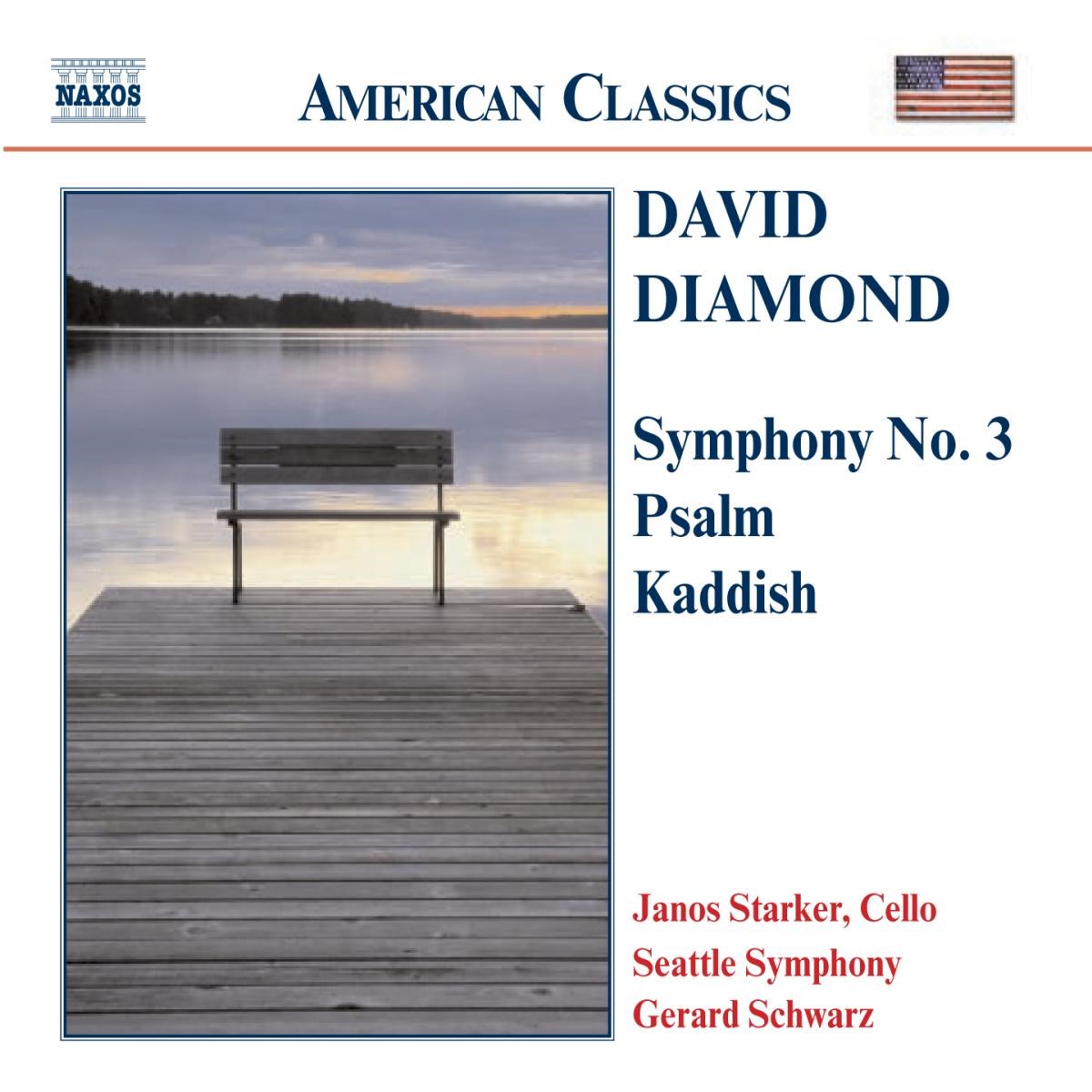 Afbeelding van János Starker, Seattle Symphony, Gerard Schwarz - Diamond: Symphony No.3, Psalm ,Kaddish