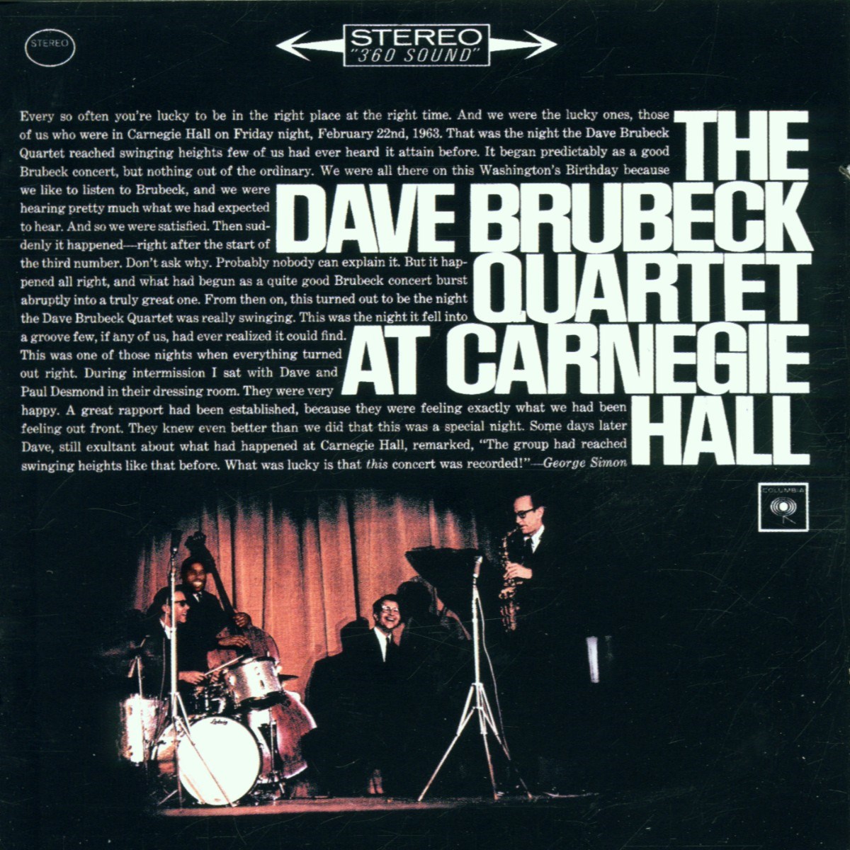 Afbeelding van The Dave Brubeck Quartet - At Carnegie Hall