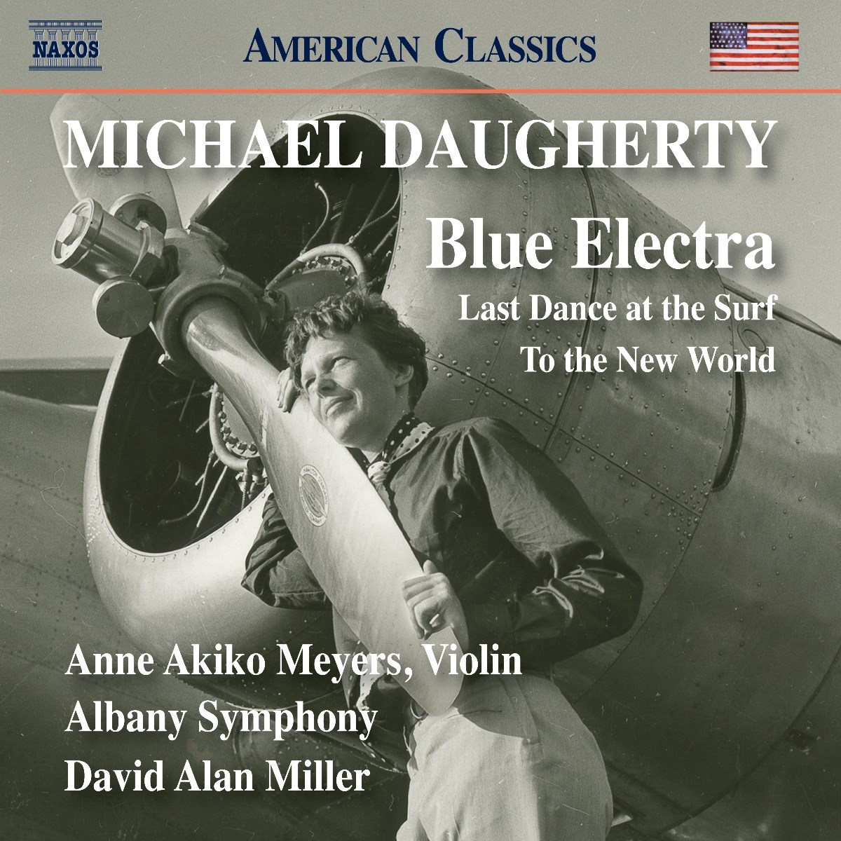 Afbeelding van Anne Akiko Meyers, Elissa Johnston, Albany Symphony, David Alan Miller - Daugherty: Blue Electra | Last Dance At The Surf | To The New World