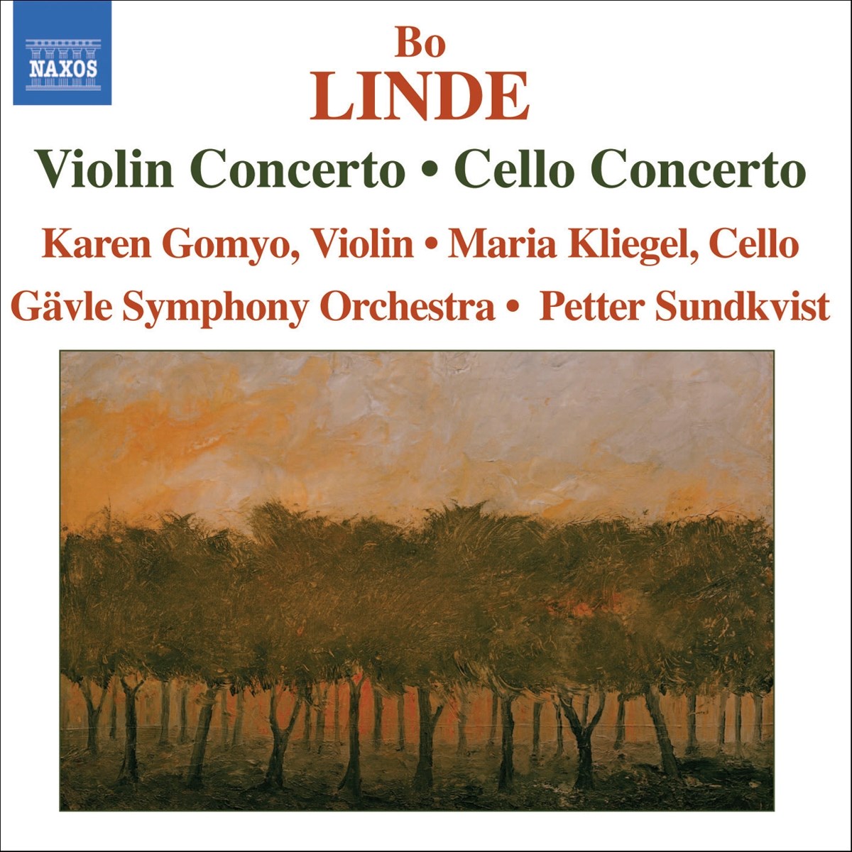 Afbeelding van Gävle Symphony Orchestra, Petter Sundkvist - Linde: Violin Concerto | Cello Concerto