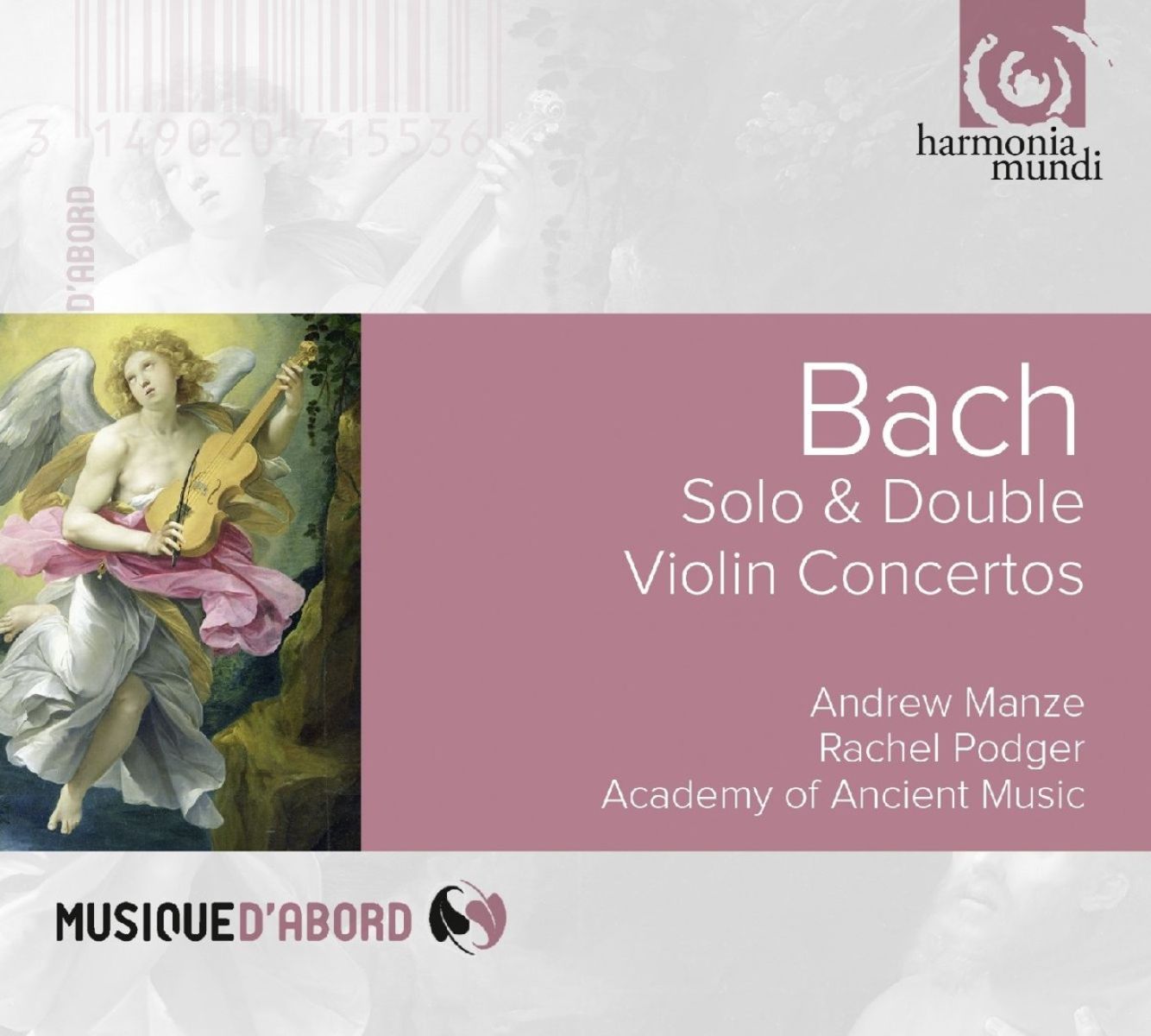 Afbeelding van Andrew Manze, Rachel Podger, Academy Of Ancient Music - Bach: Solo & Double Violin Concertos