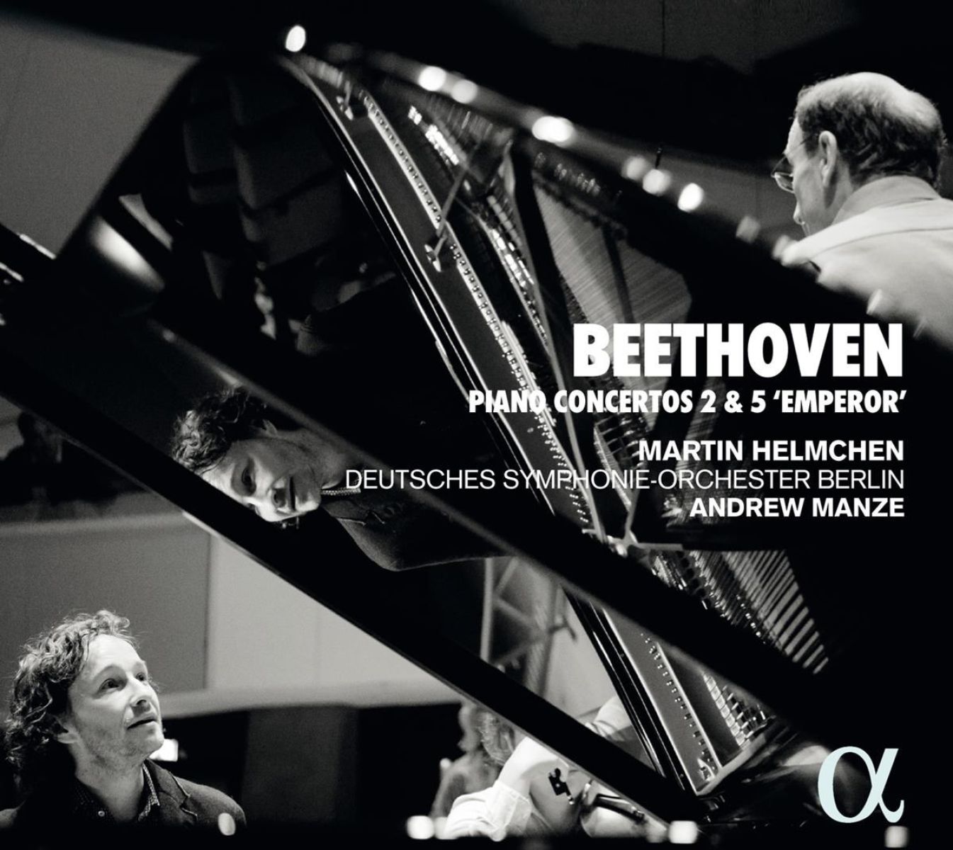 Afbeelding van Martin Helmchen, Deutsches Symphonie-orchestre Berlin, Andrew Manze - Beethoven: Piano Concertos 2 & 5 Emperor