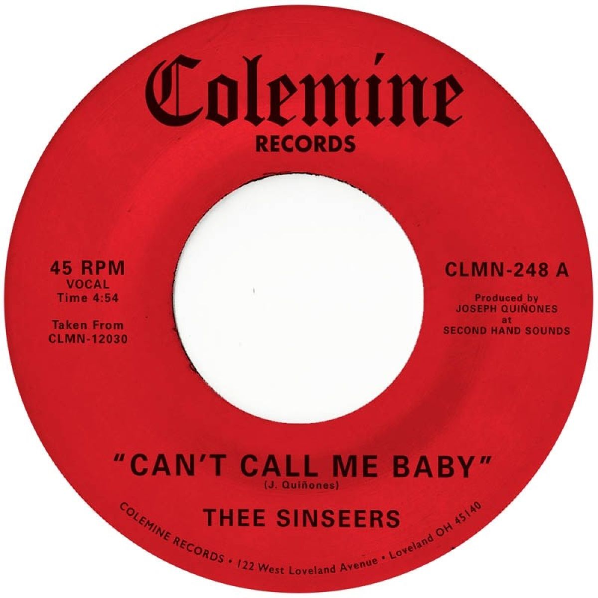 Afbeelding van Thee Sinseers - Can't Call Me Baby